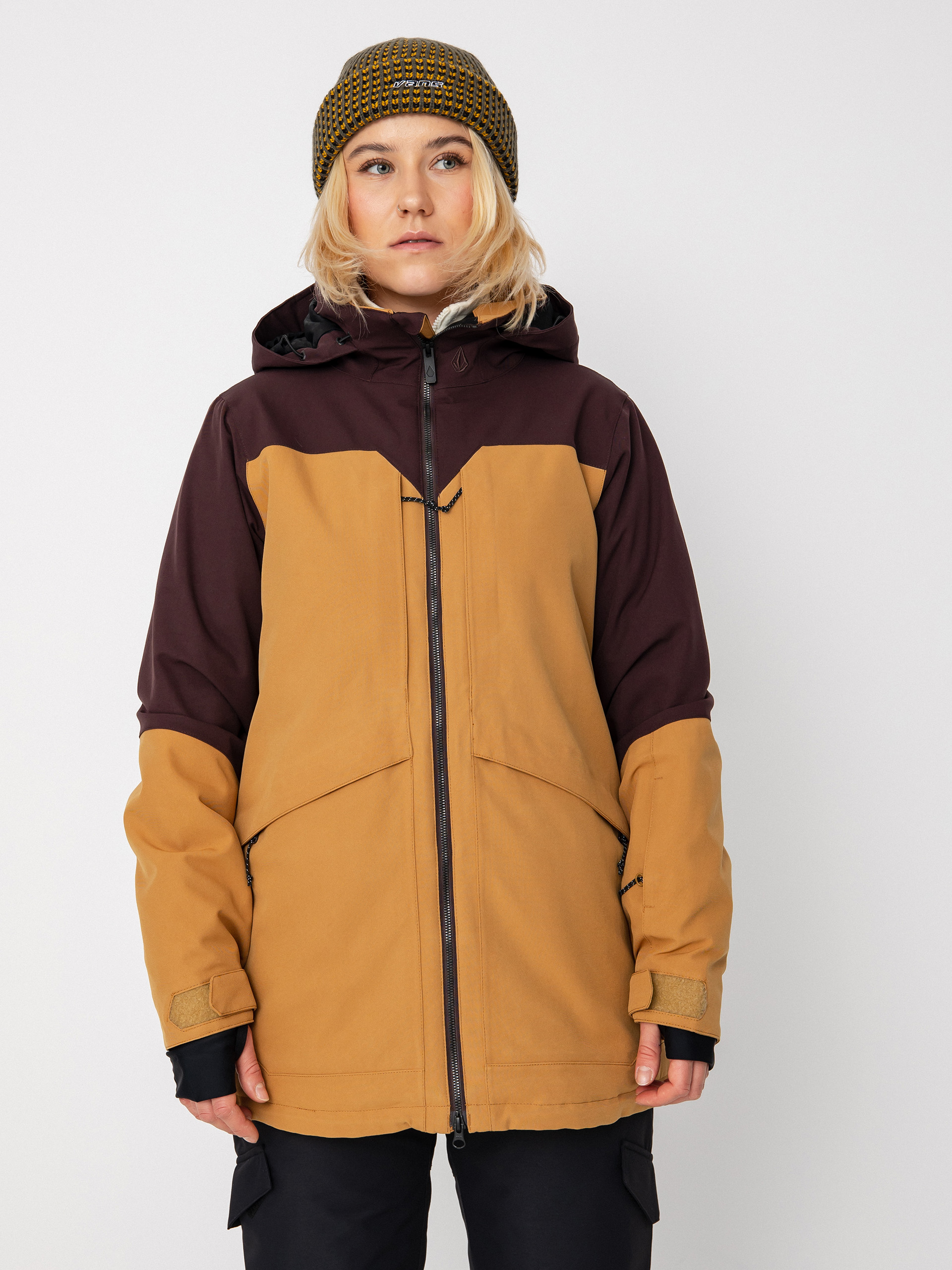 Pentru femei Geacă de snowboard Volcom Shelter 3D Stretch (caramel)