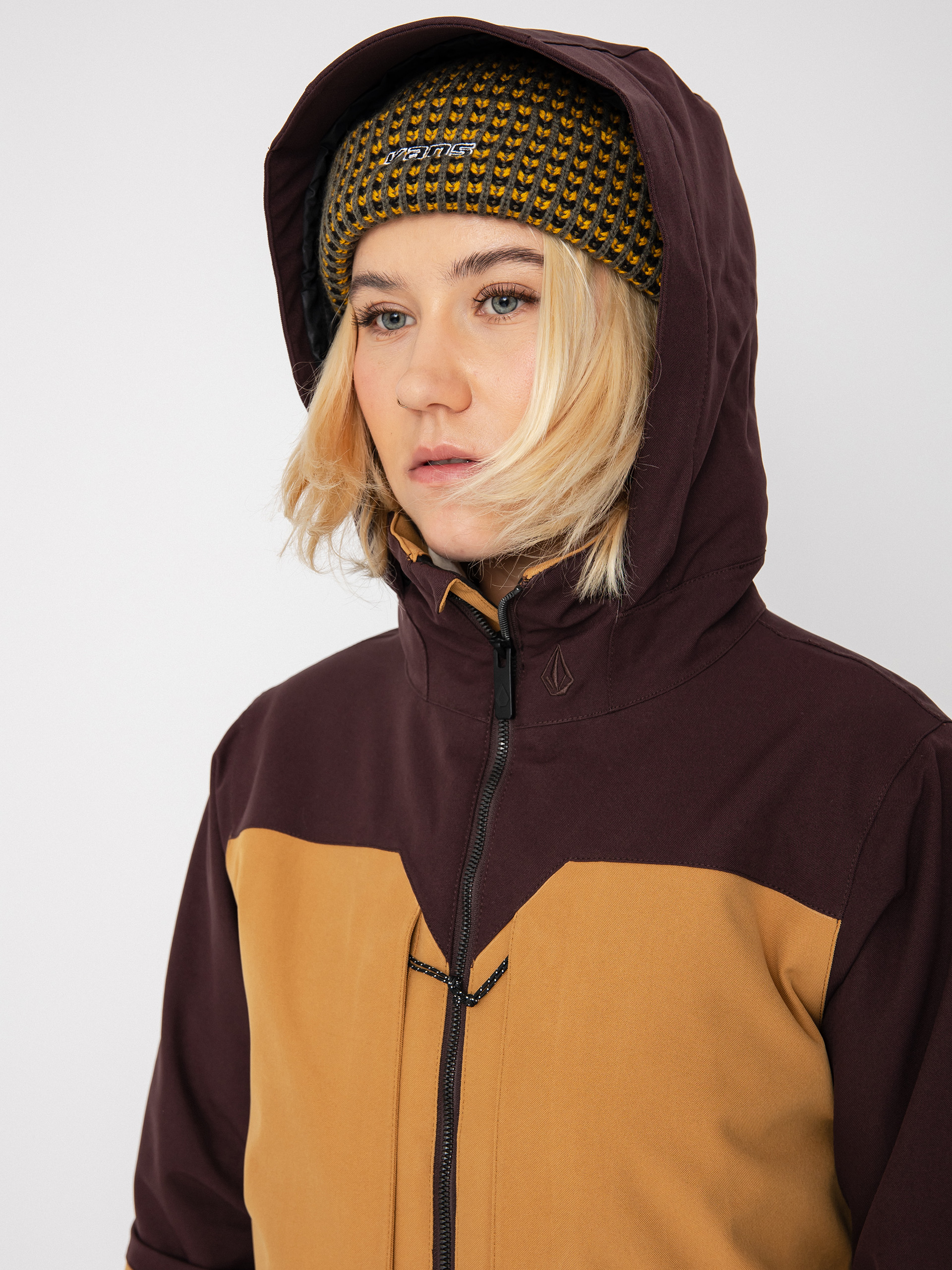 Pentru femei Geacă de snowboard Volcom Shelter 3D Stretch (caramel)