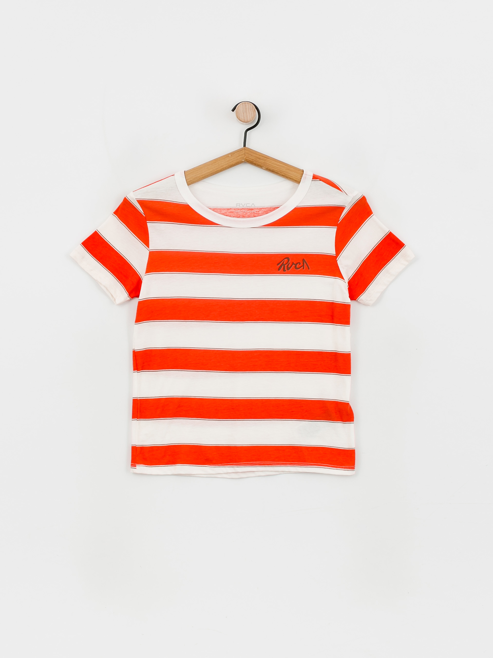 Tricou RVCA Stripe Wmn (red orange)