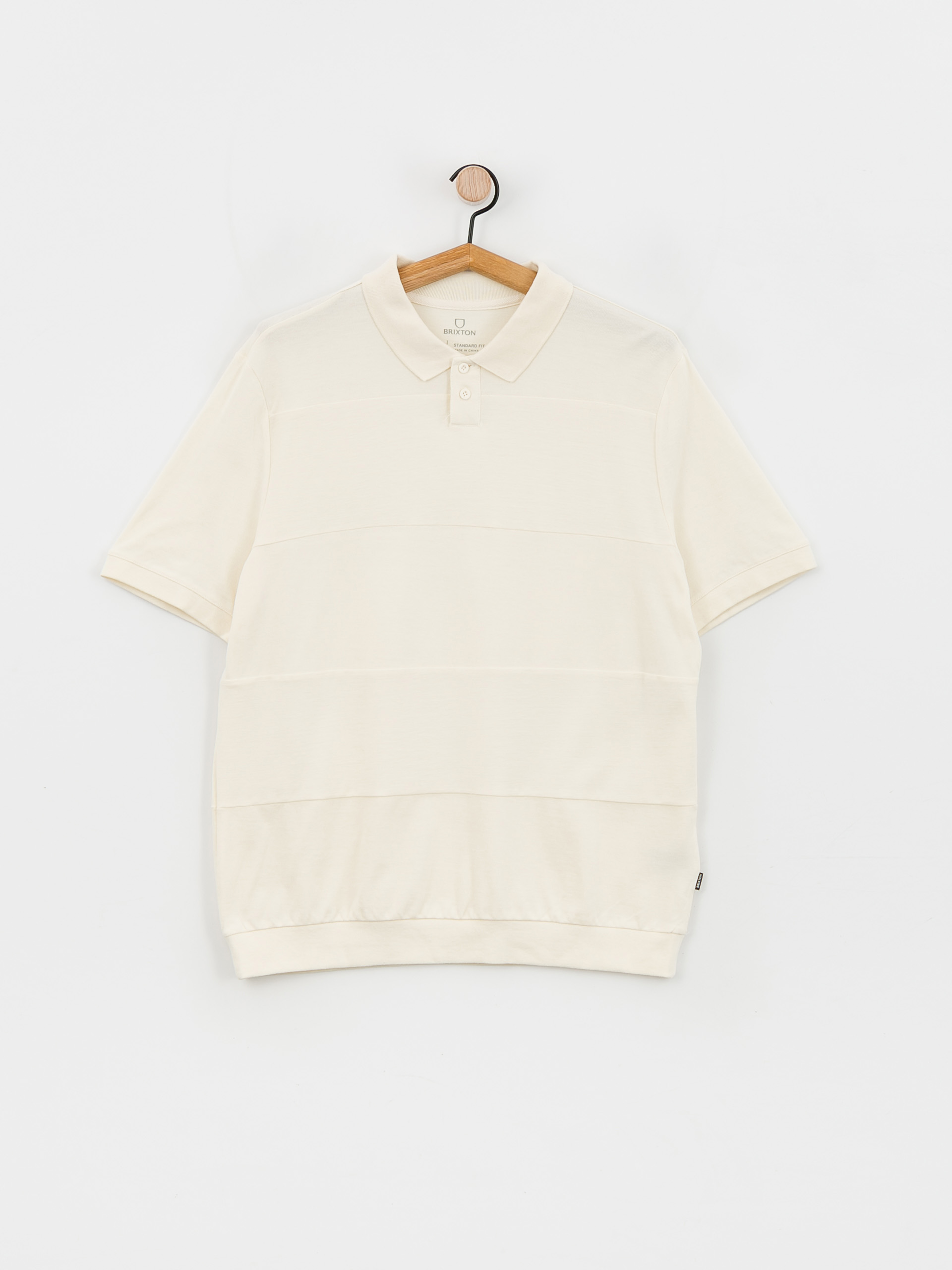 Tricou polo Brixton Weekend (off white)