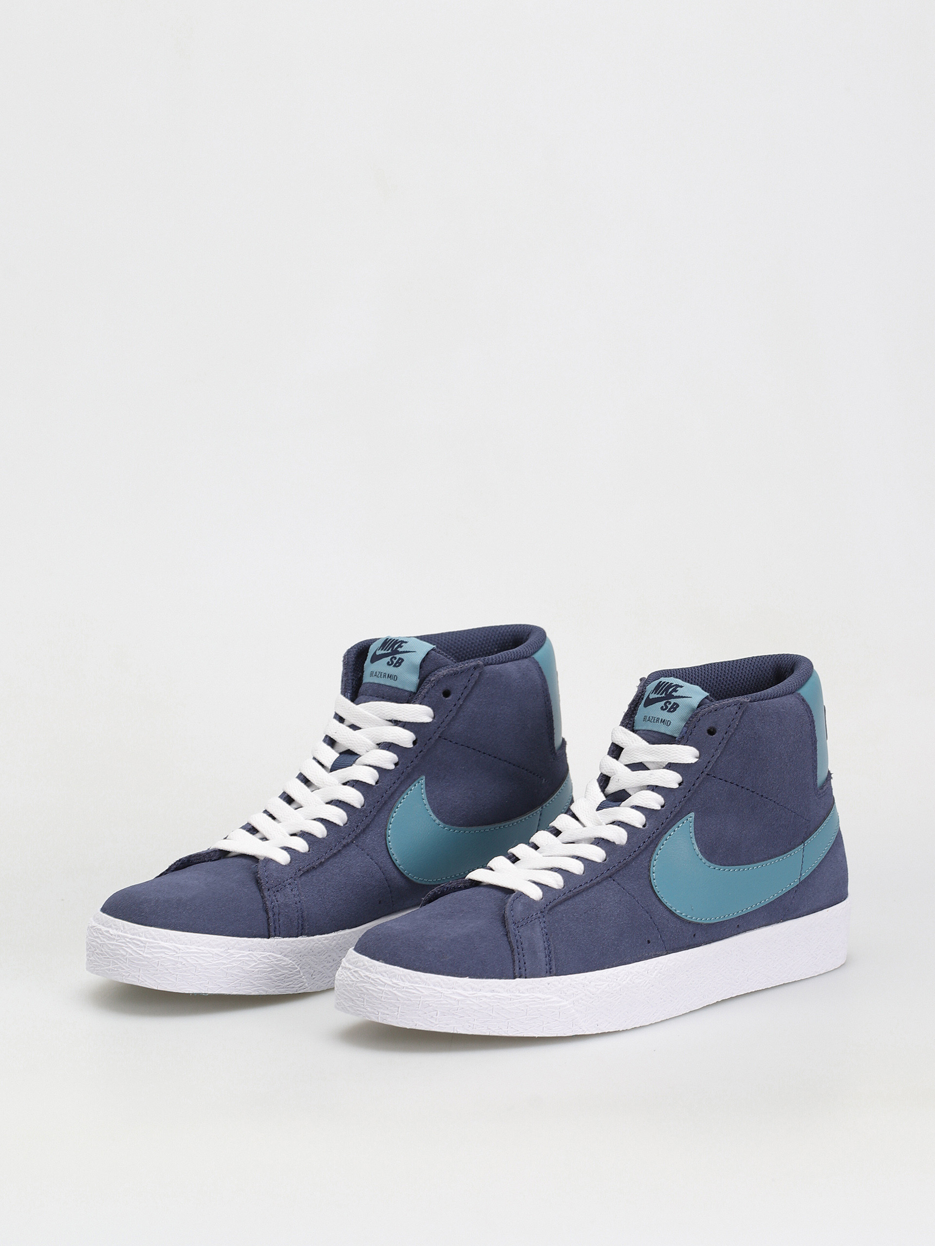 Pantofi Nike SB Zoom Blazer Mid (midnight navy/noise aqua midnight navy)