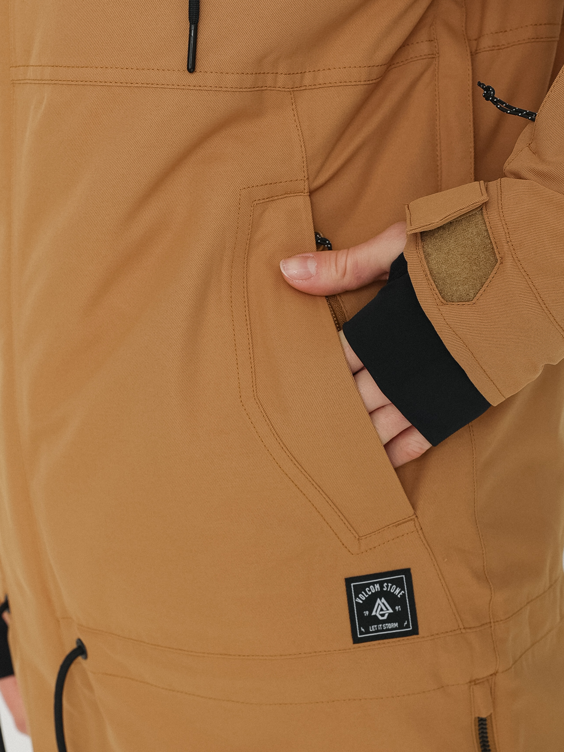 Pentru femei Geacă de snowboard Volcom Paxson 2L Tds Inf Parka (caramel)