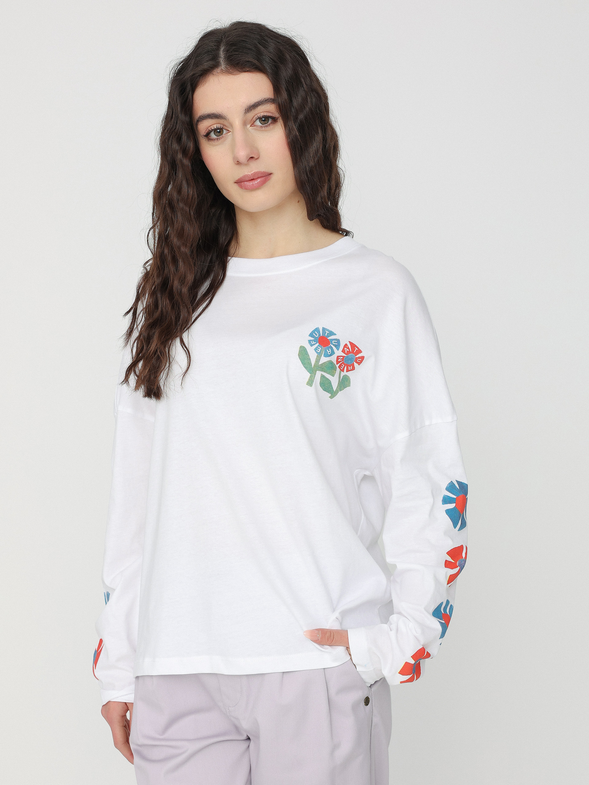 Tricou Element Flowers Wheels Wmn (optic white)