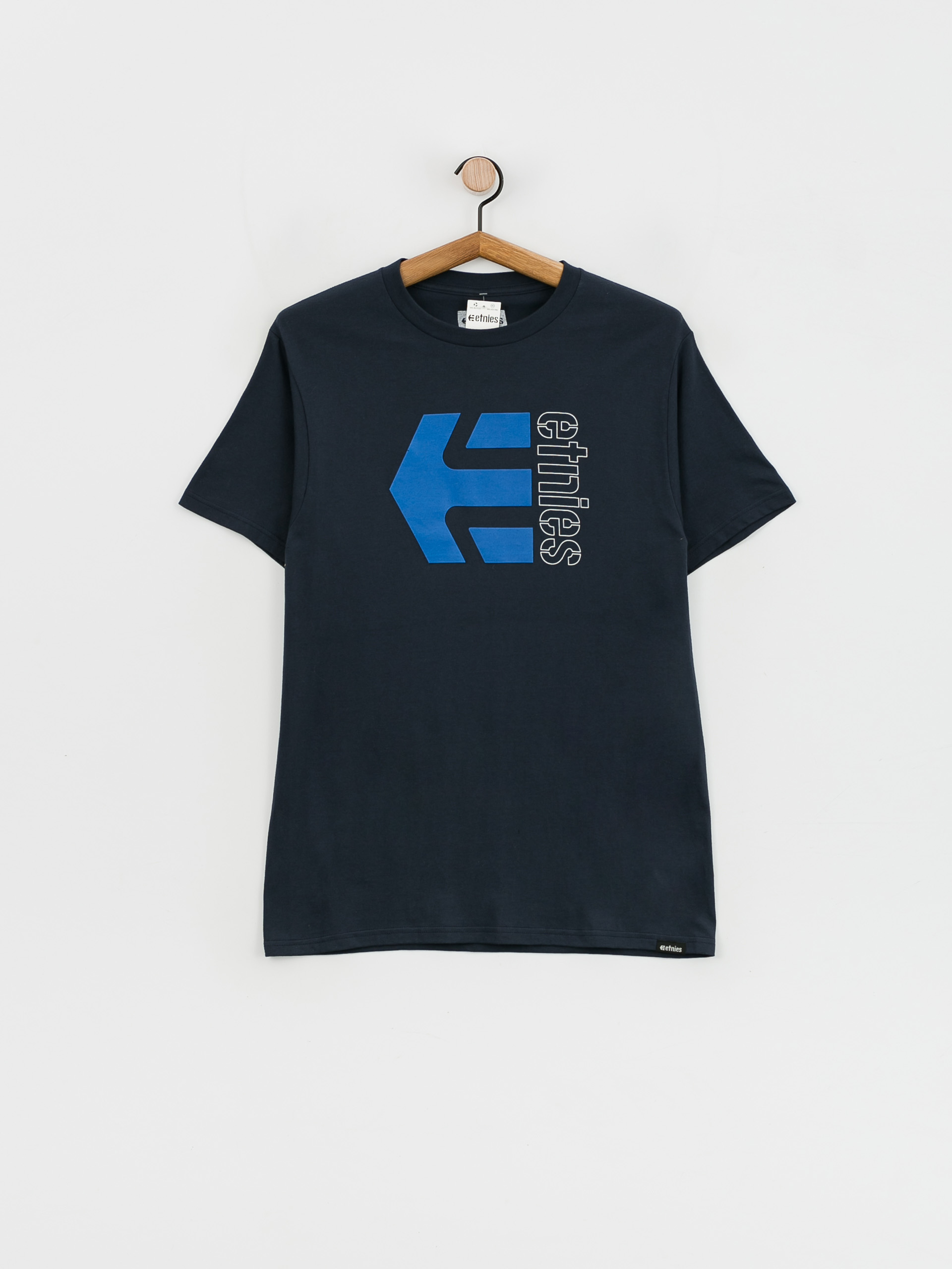 Tricou Etnies Corp Combo (blue/white/navy)