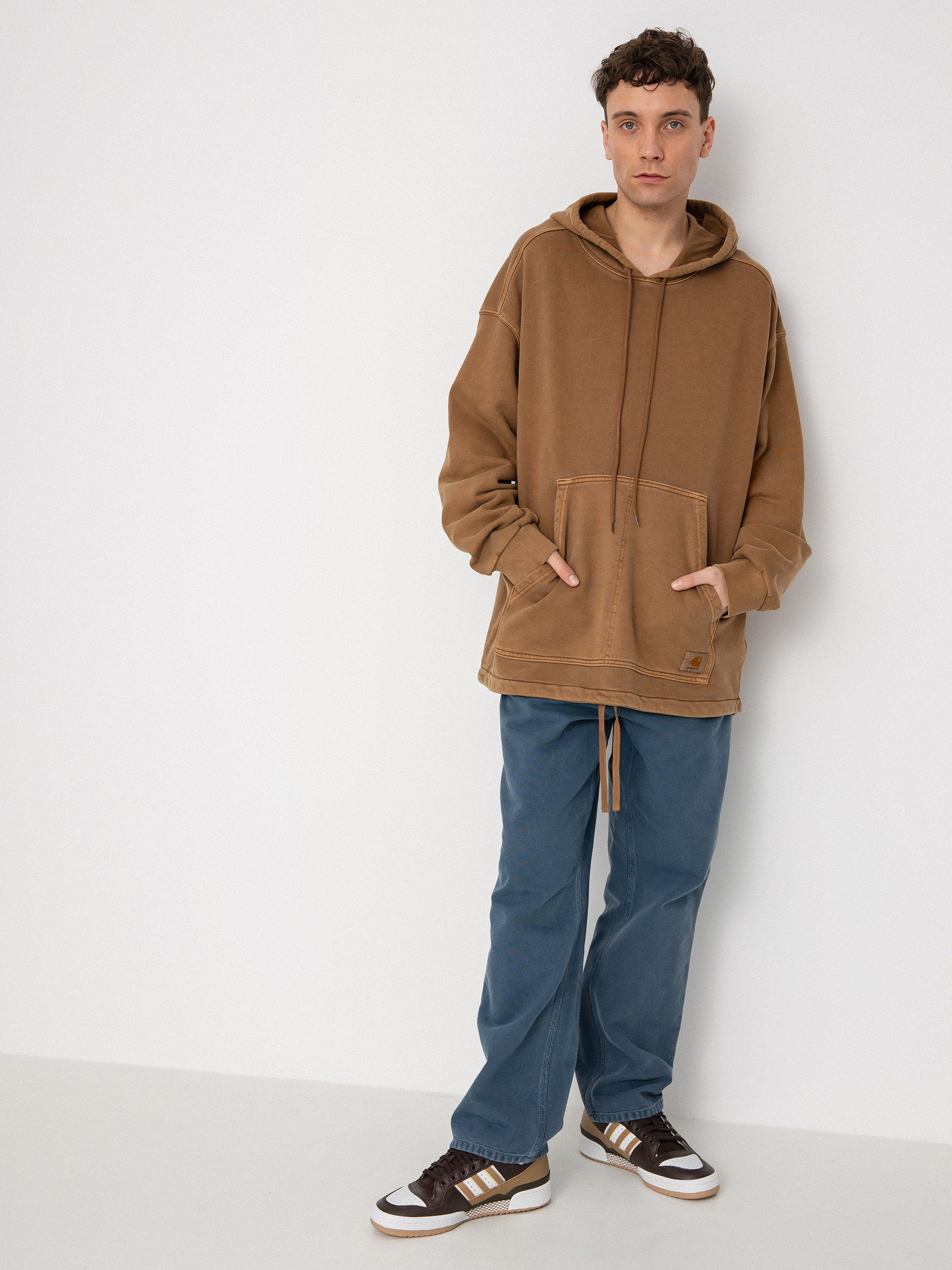 Hanorac cu glugă Carhartt WIP Arling HD (tamarind)
