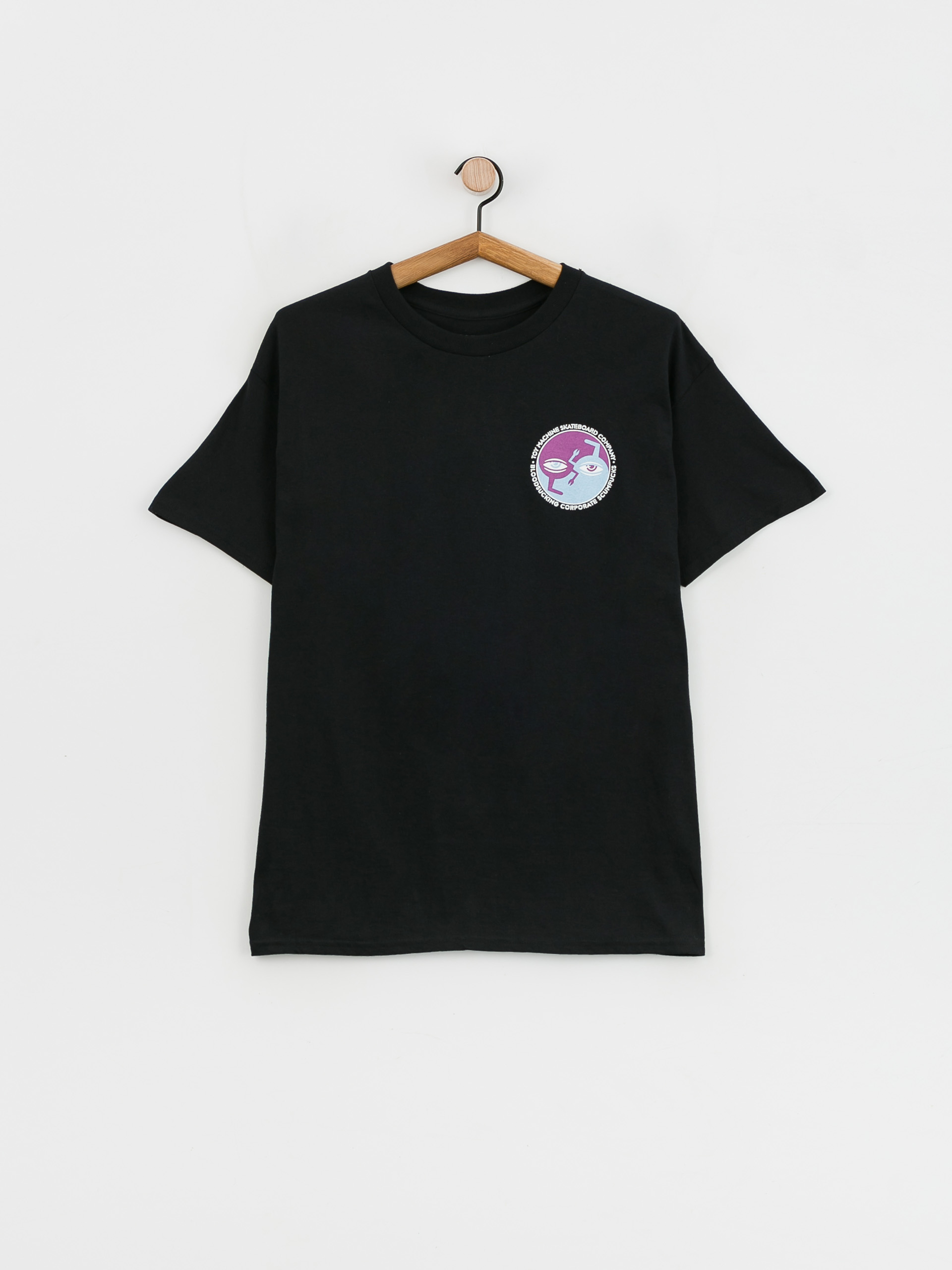 Tricou Toy Machine Ying Yang (black)