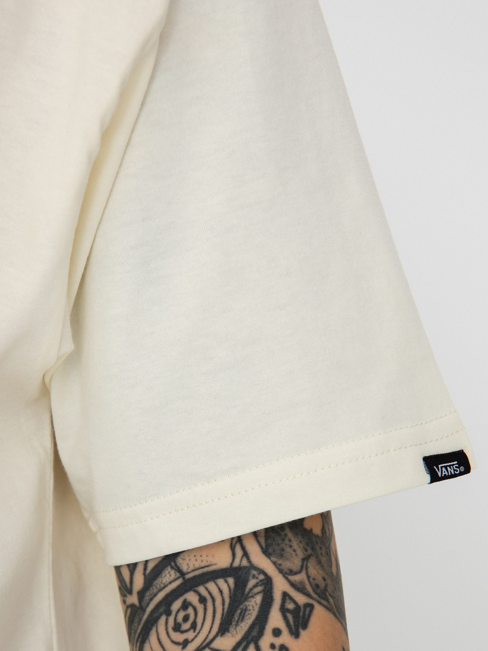 Tricou Vans Left Chest Logo II (antique white/black)