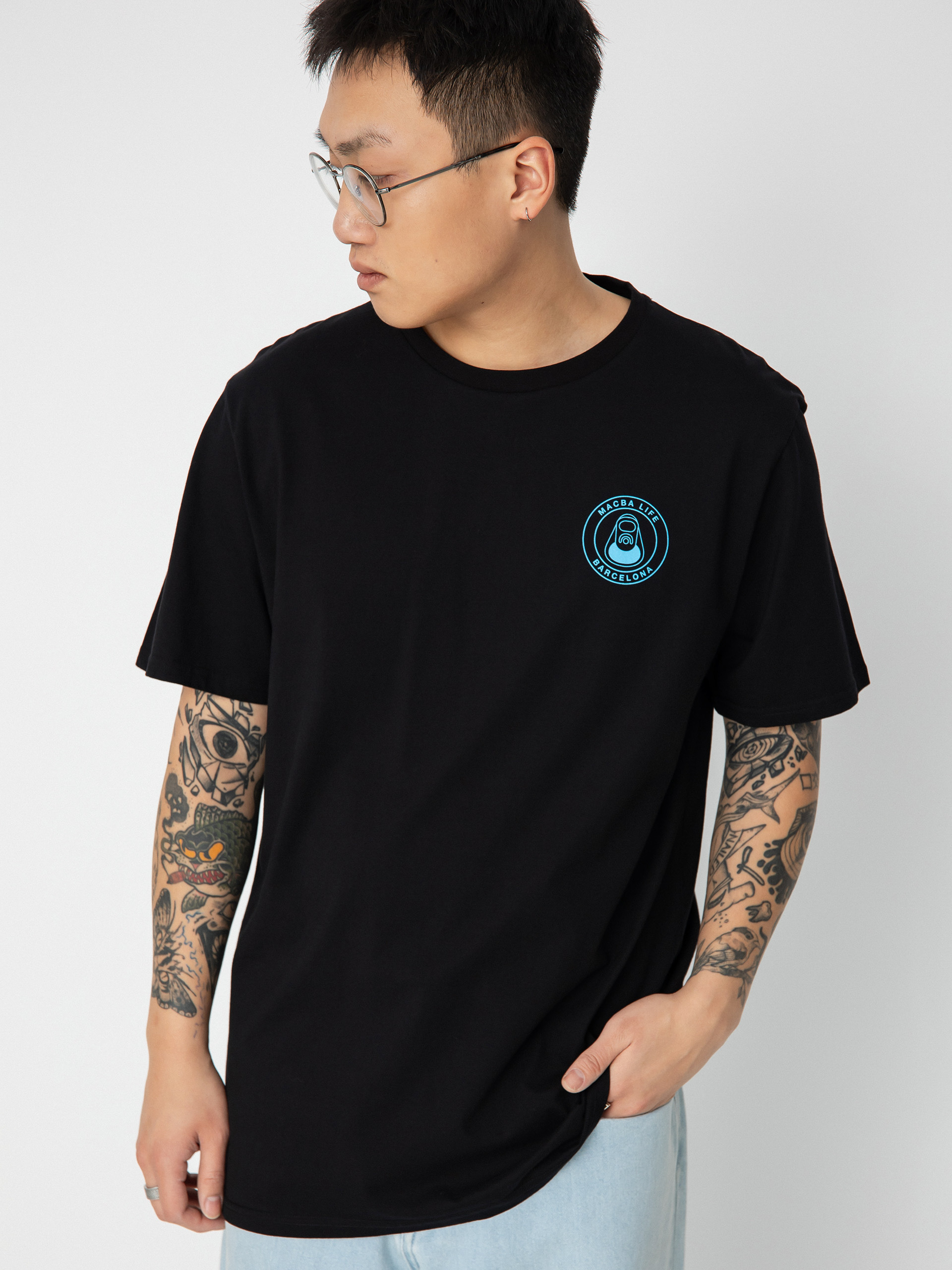 Tricou Macba Life Og Logo (black/blue)