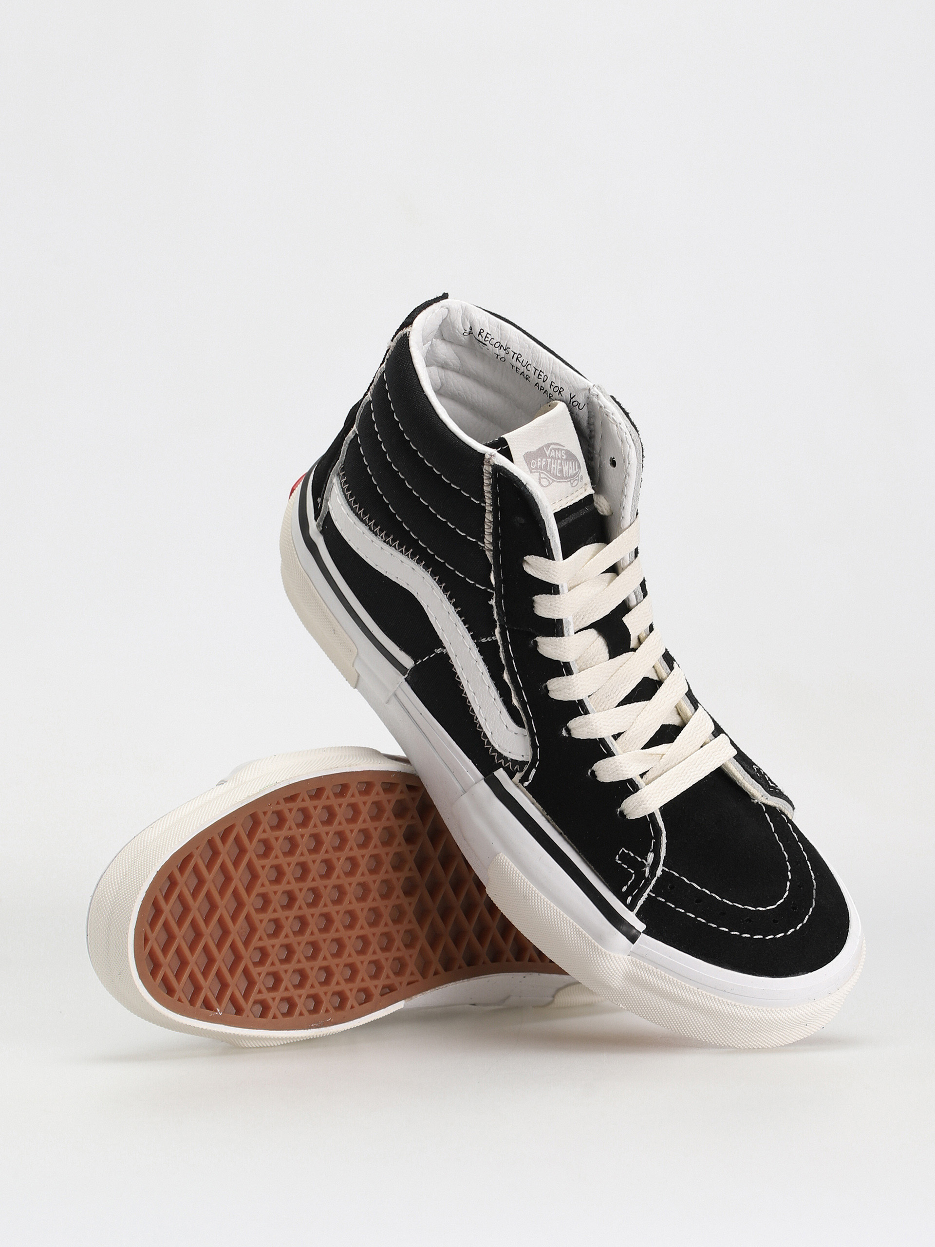 Pantofi Vans Sk8 Hi Reconstruct (black/true white)