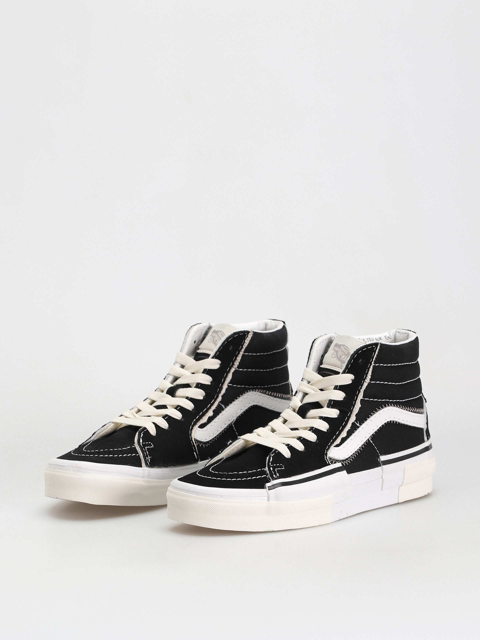 Pantofi Vans Sk8 Hi Reconstruct (black/true white)