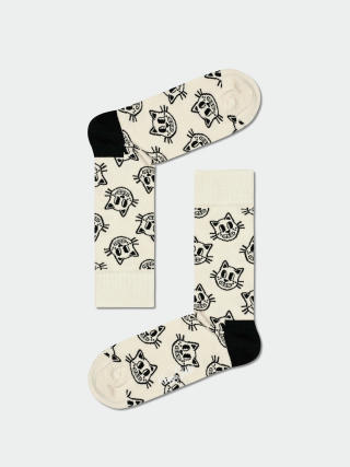 Șosete Happy Socks Cat (beige)