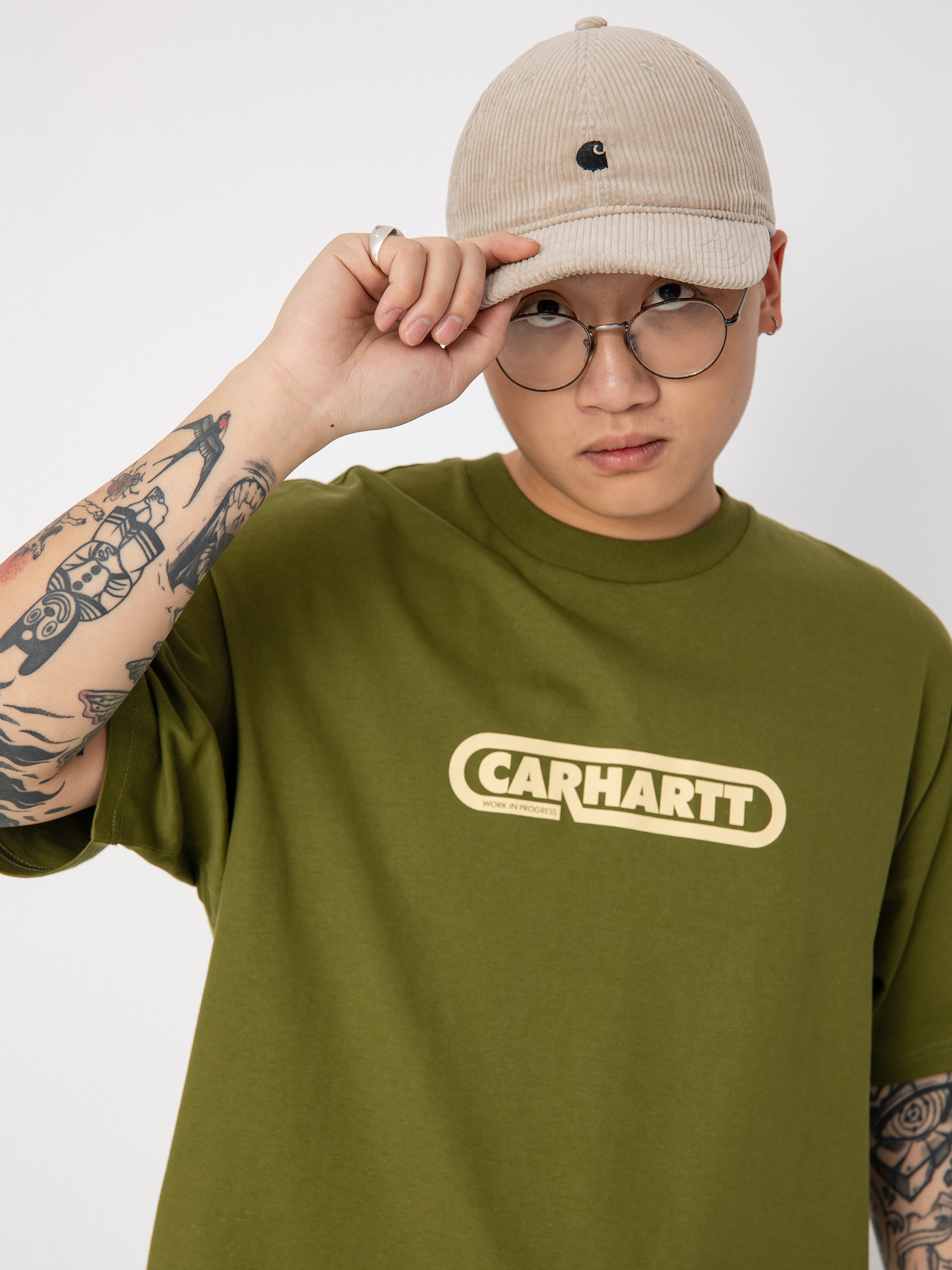 Tricou Carhartt WIP Fuse Script (kiwi/citron)