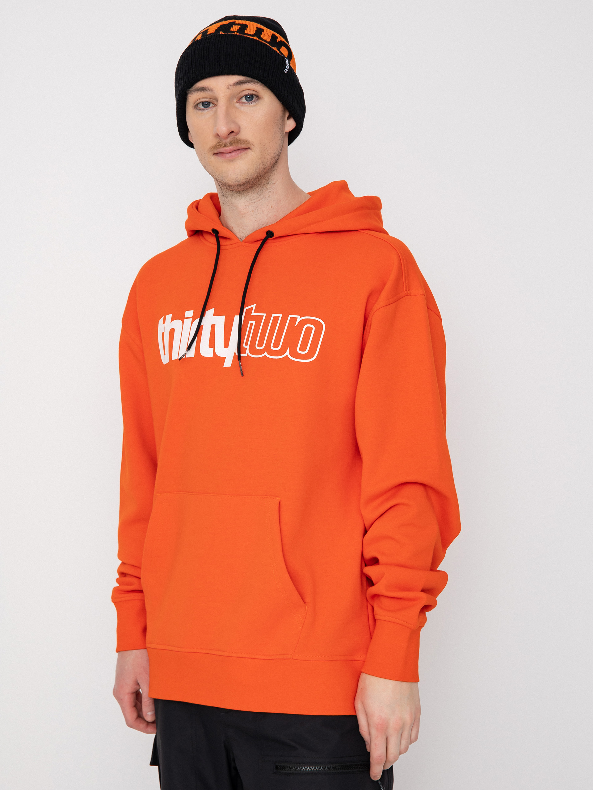 Hanorac cu glugă ThirtyTwo Double Basic HD (orange)