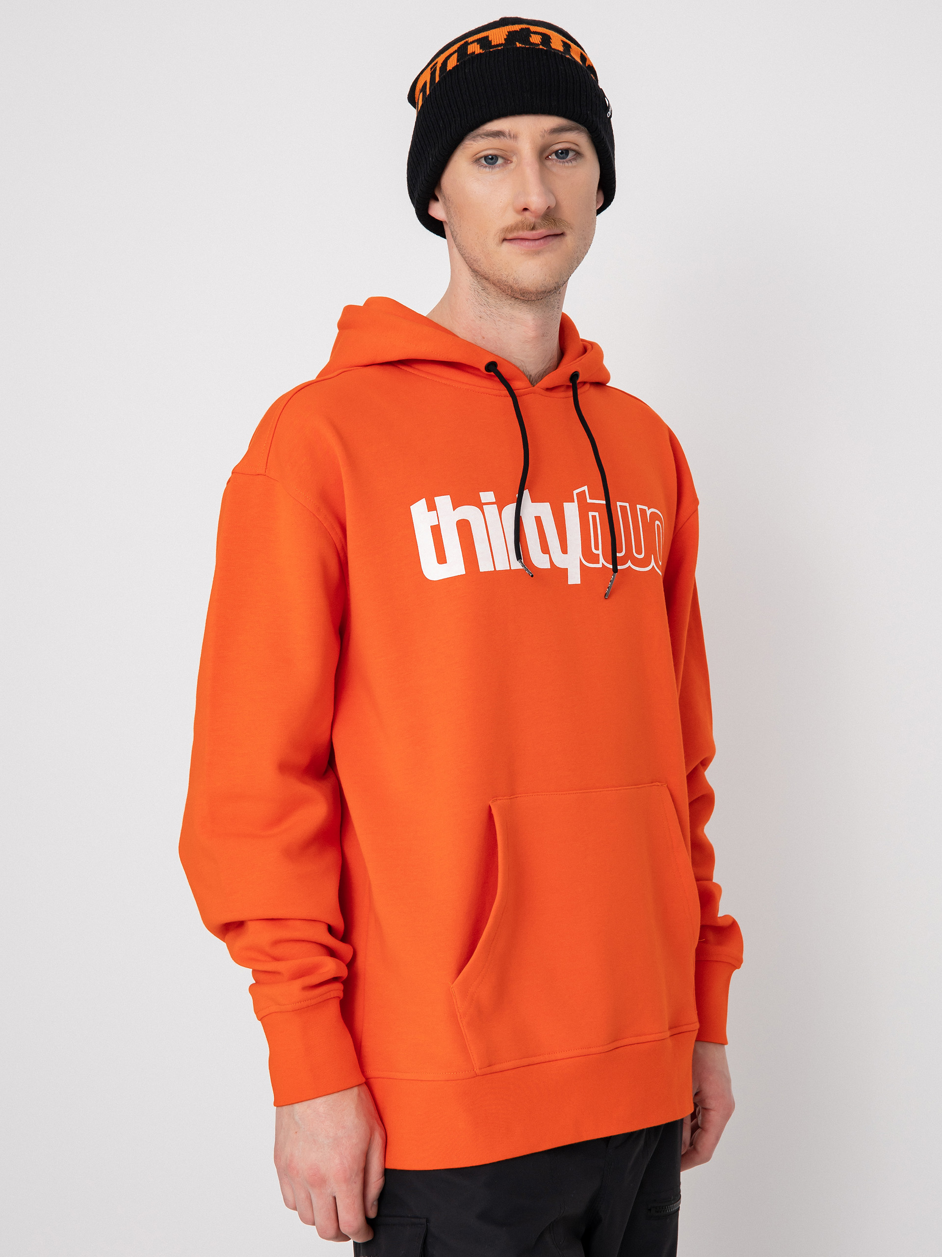 Hanorac cu glugă ThirtyTwo Double Basic HD (orange)
