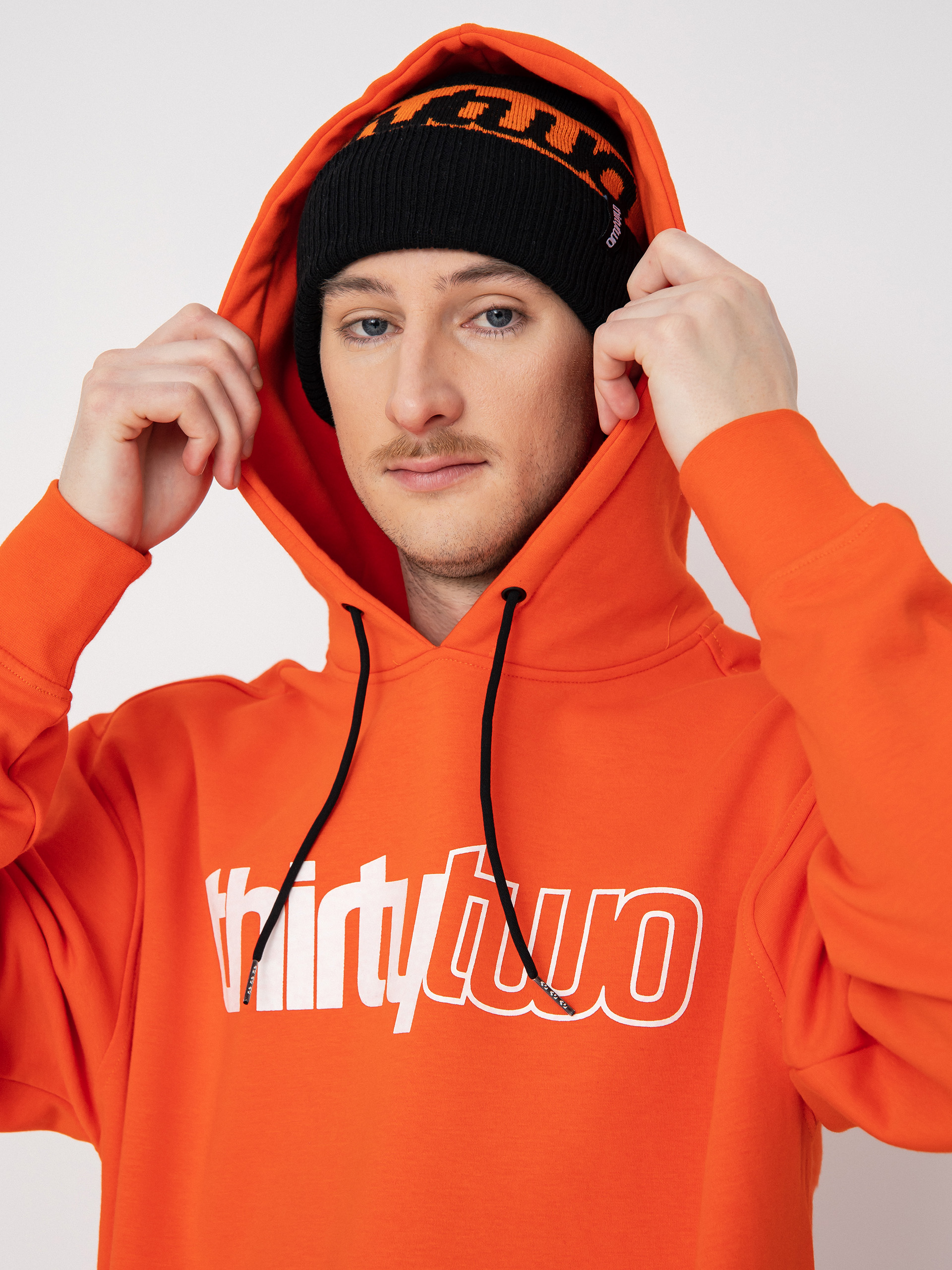 Hanorac cu glugă ThirtyTwo Double Basic HD (orange)