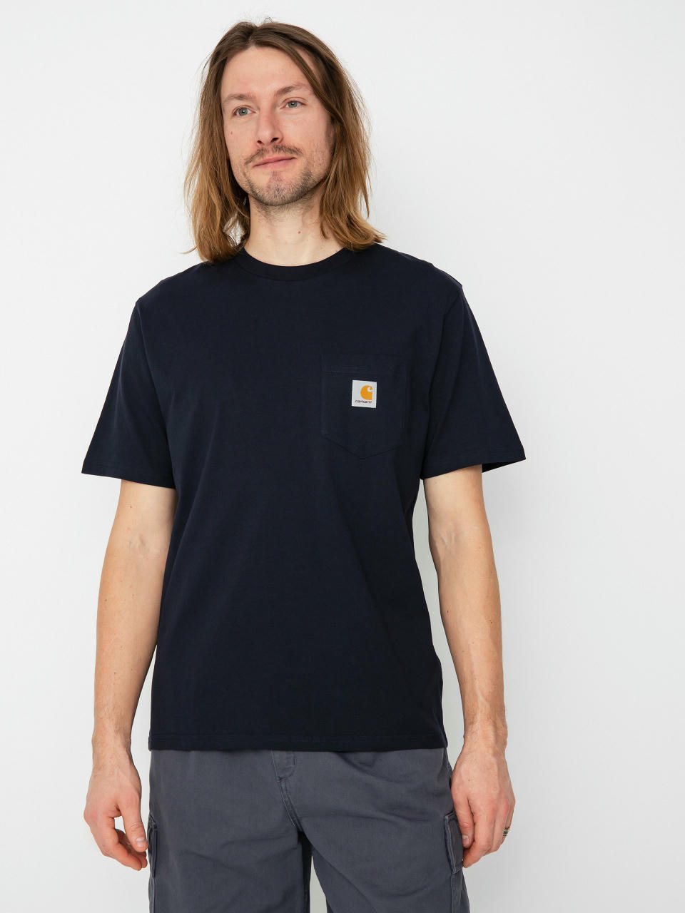 Tricou Carhartt WIP Pocket (dark navy)