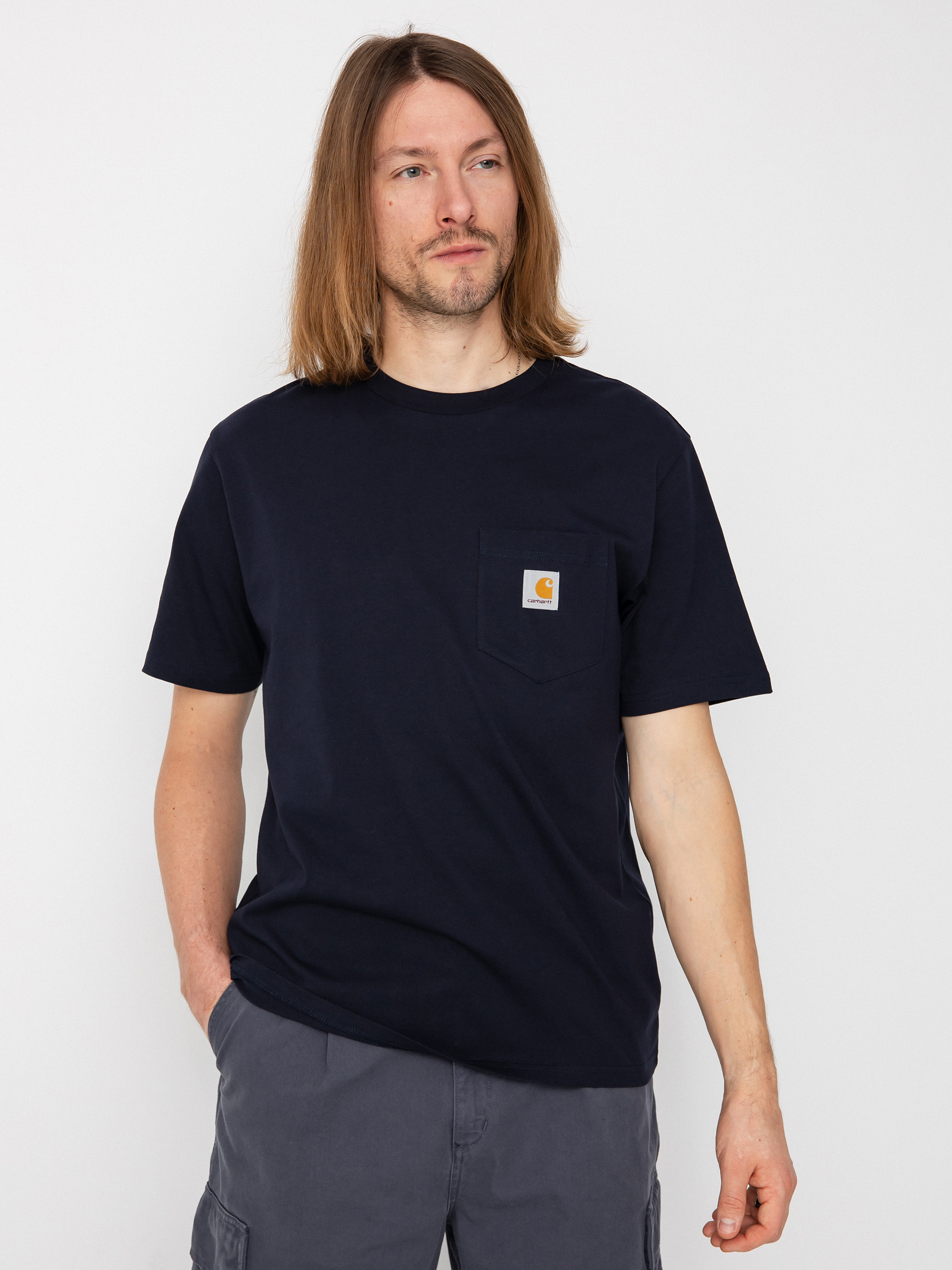 Tricou Carhartt WIP Pocket (dark navy)