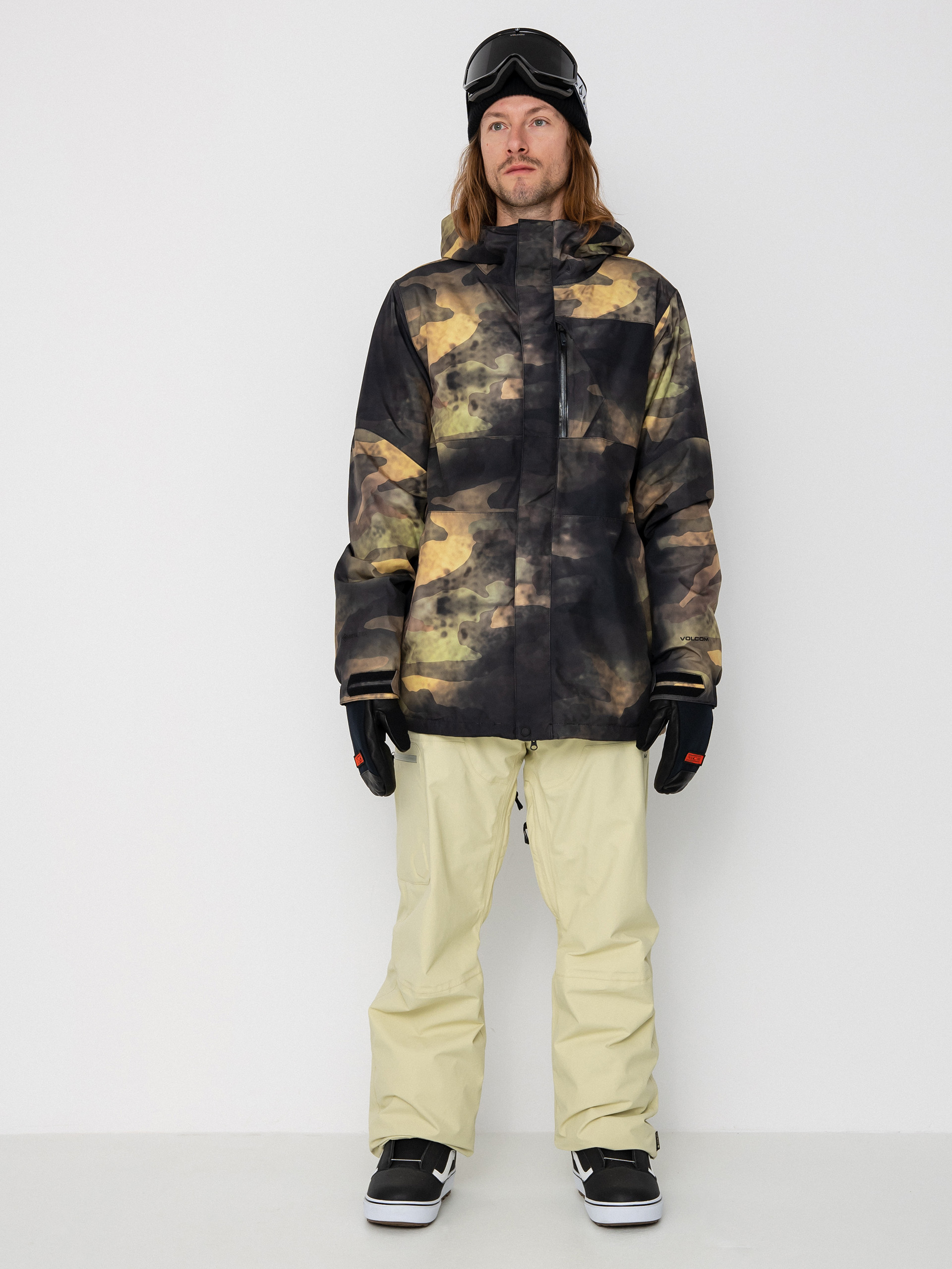 Pentru bărbați Geacă de snowboard Volcom L Gore Tex (camouflage)