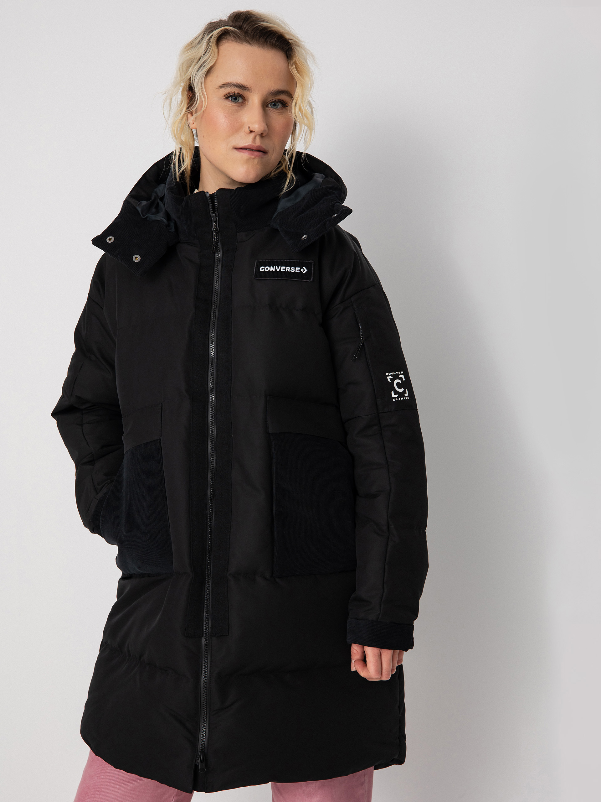 Geacă Converse Premium Fashion Long Down Wmn (black)