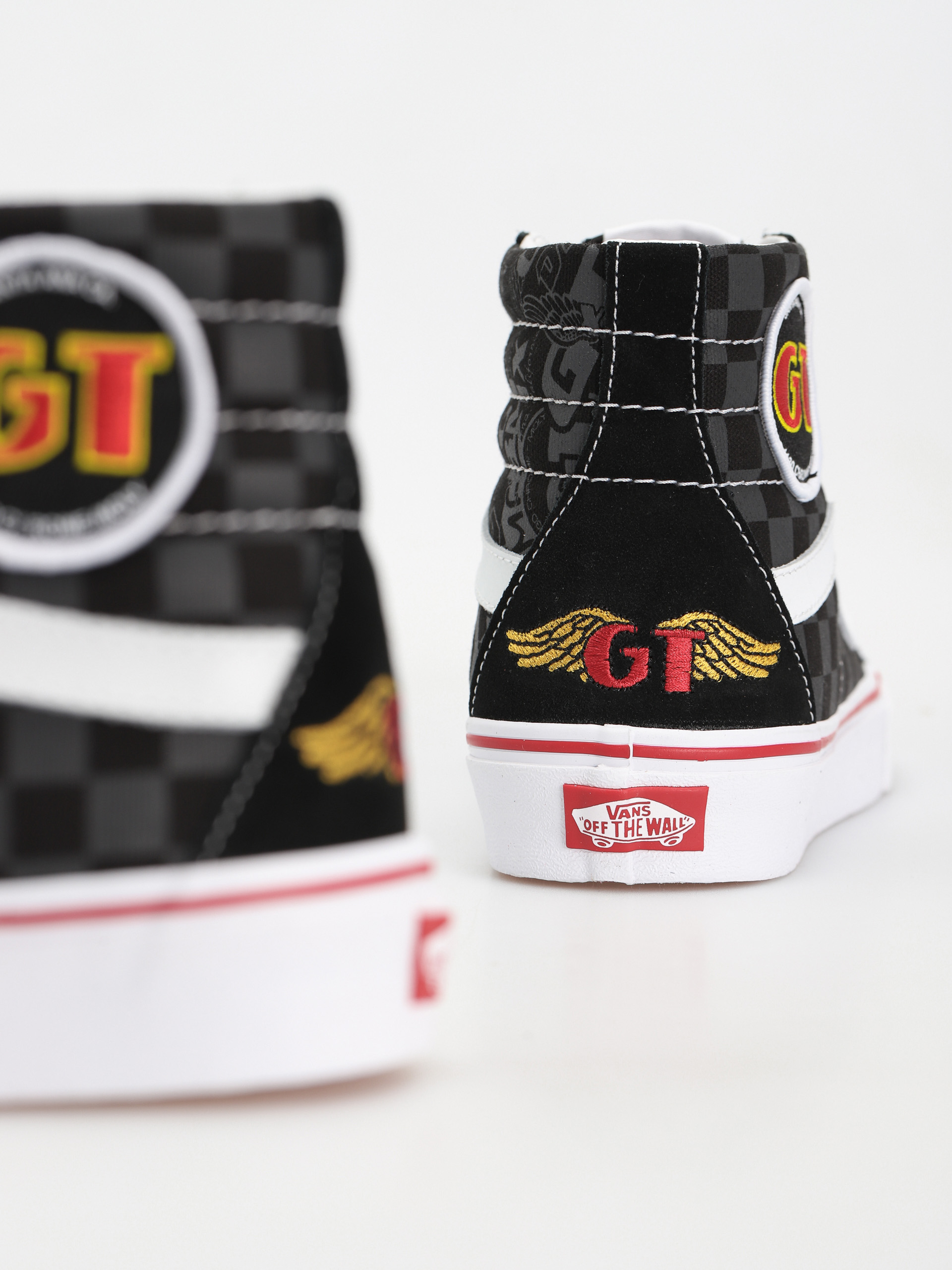 Pantofi Vans Sk8 Hi Reissue (our legends gt/dyno black/red)