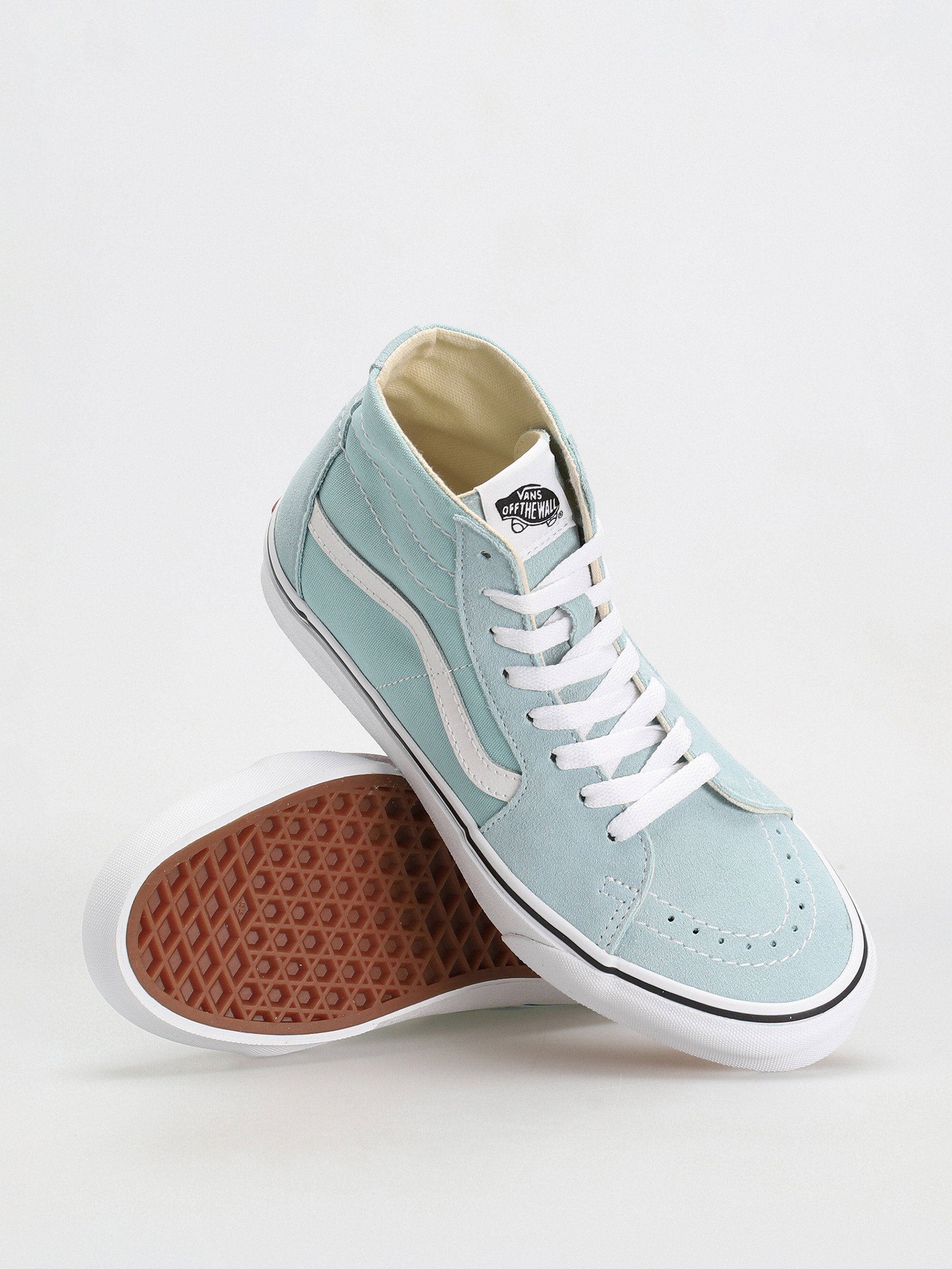 Pantofi Vans Sk8 Hi Tapered Wmn (color theory canal blue)