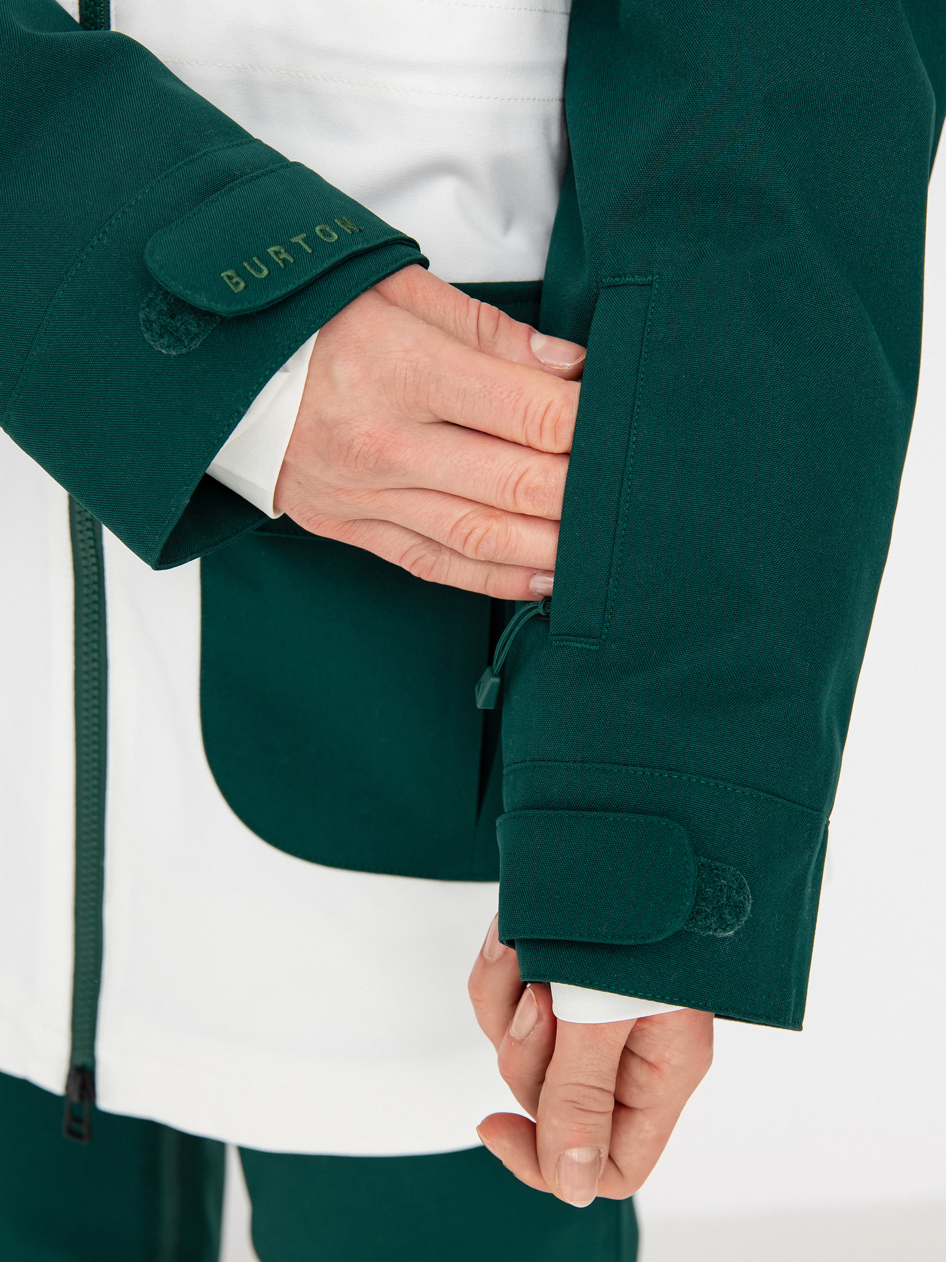 Pentru femei Geacă de snowboard Burton Prowess (botanical garden/stout white)