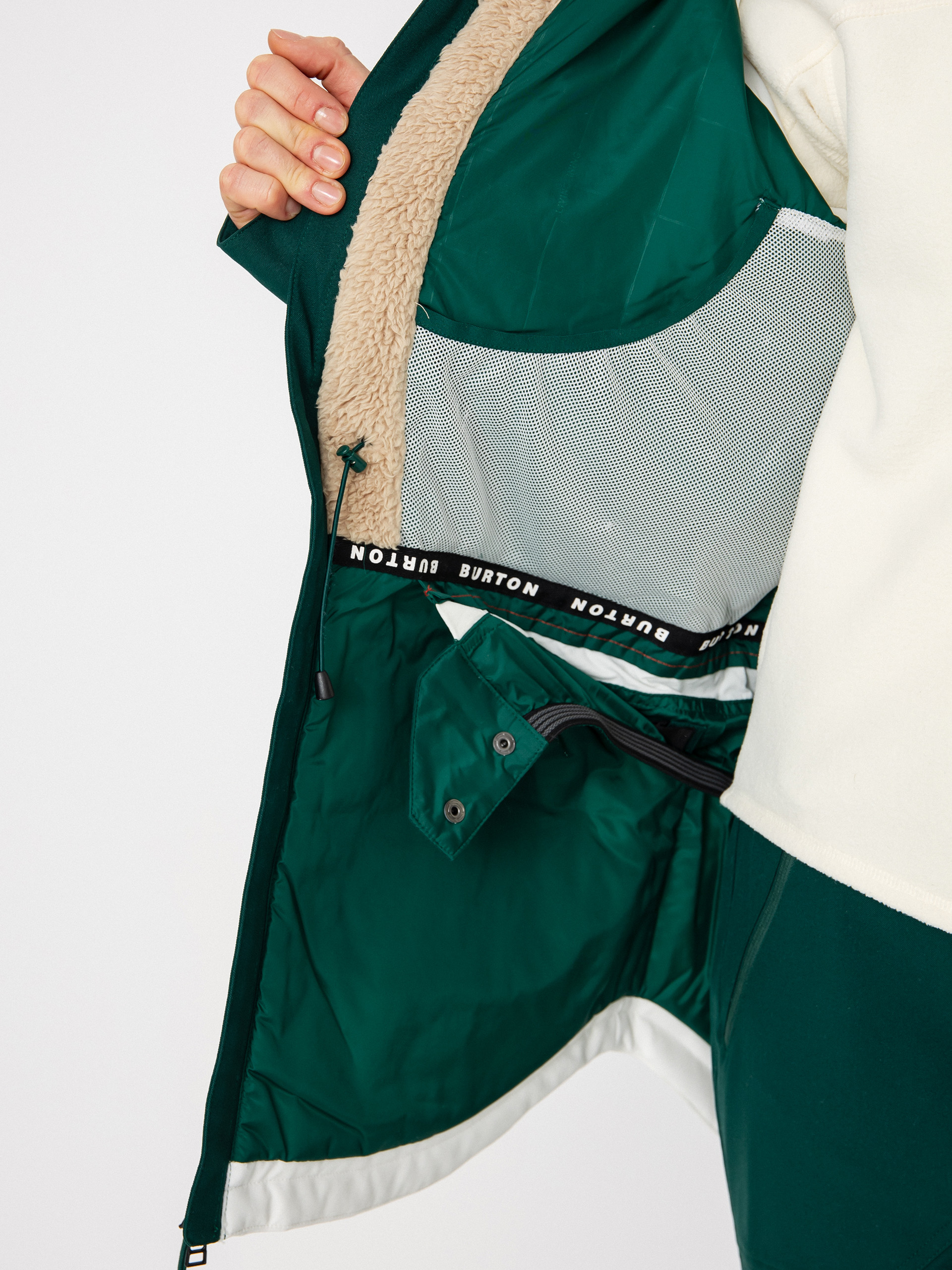 Pentru femei Geacă de snowboard Burton Prowess (botanical garden/stout white)