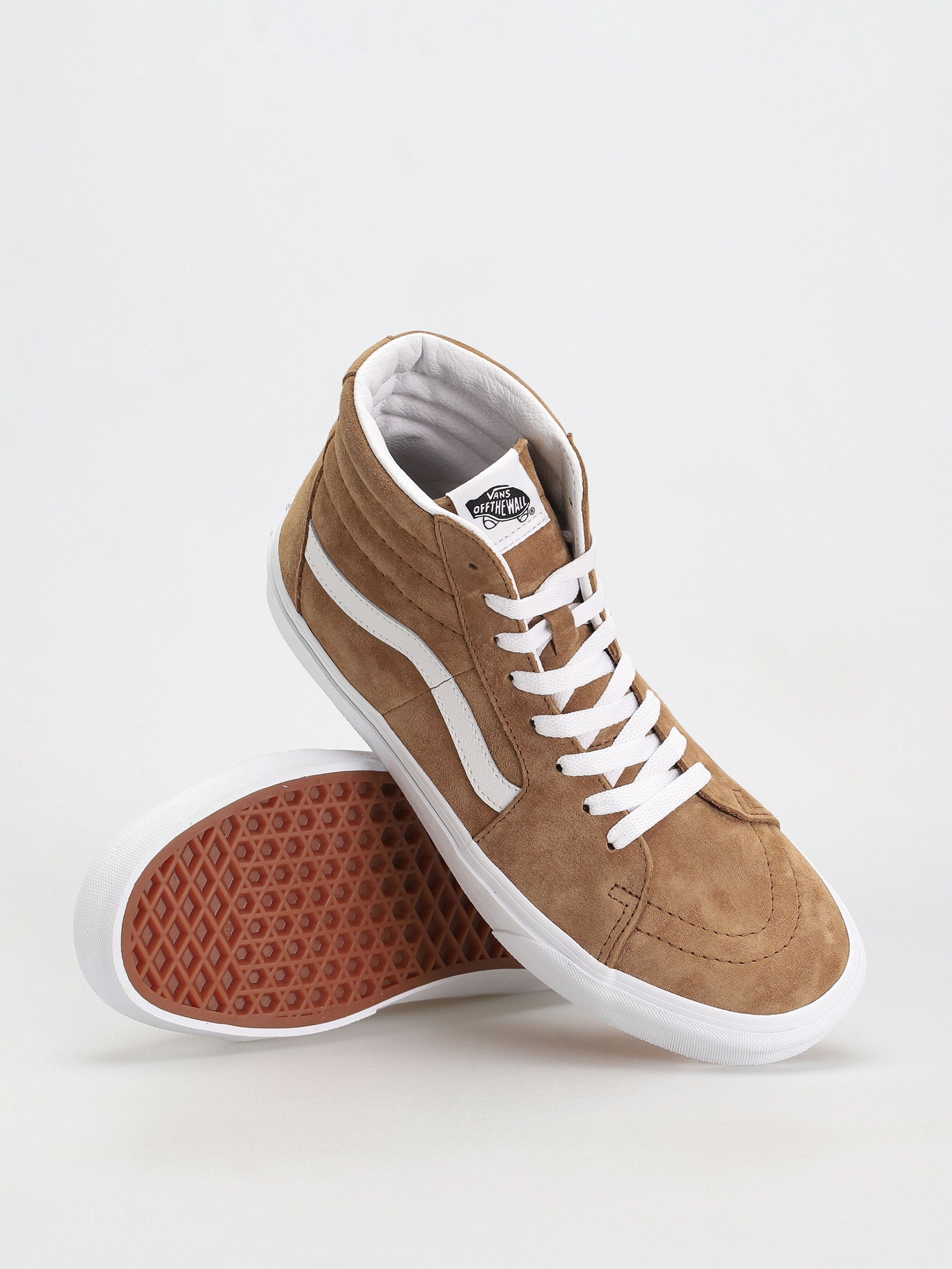 Pantofi Vans Sk8 Hi (pig suede tobacco brown)