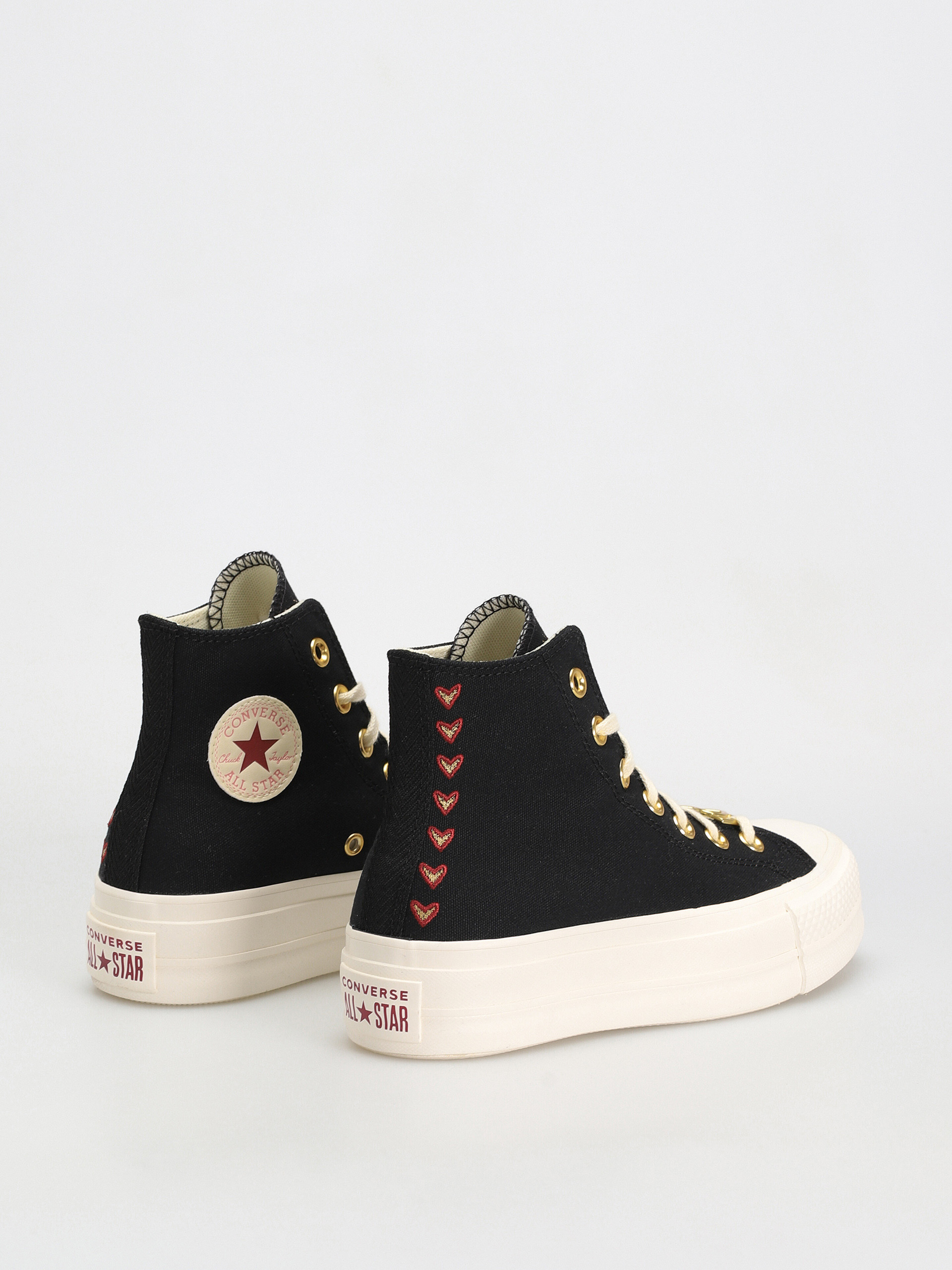 Teniși Converse Chuck Taylor All Star Lift Hi Wmn (black/egret/back ally brick)
