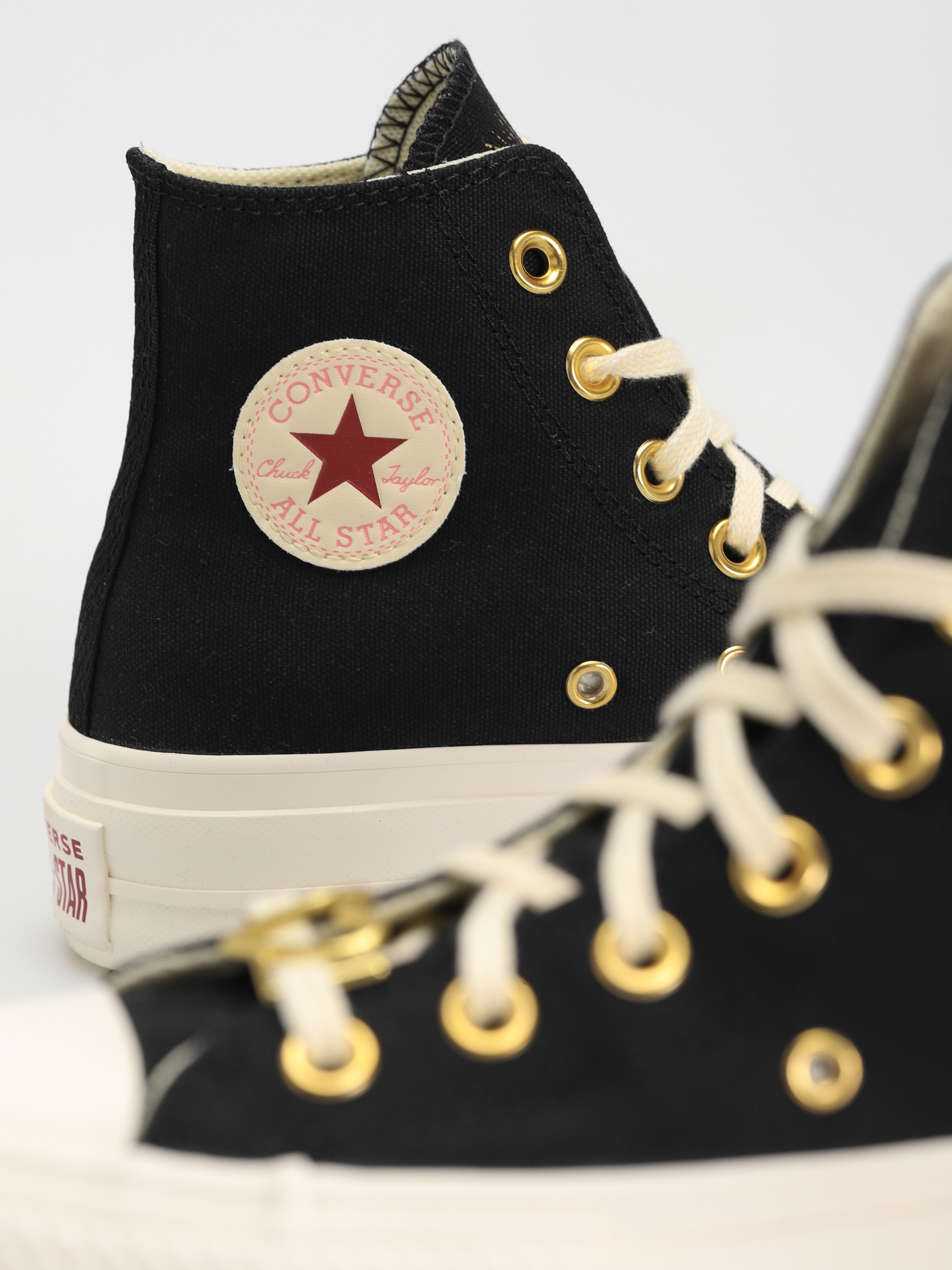 Teniși Converse Chuck Taylor All Star Lift Hi Wmn (black/egret/back ally brick)