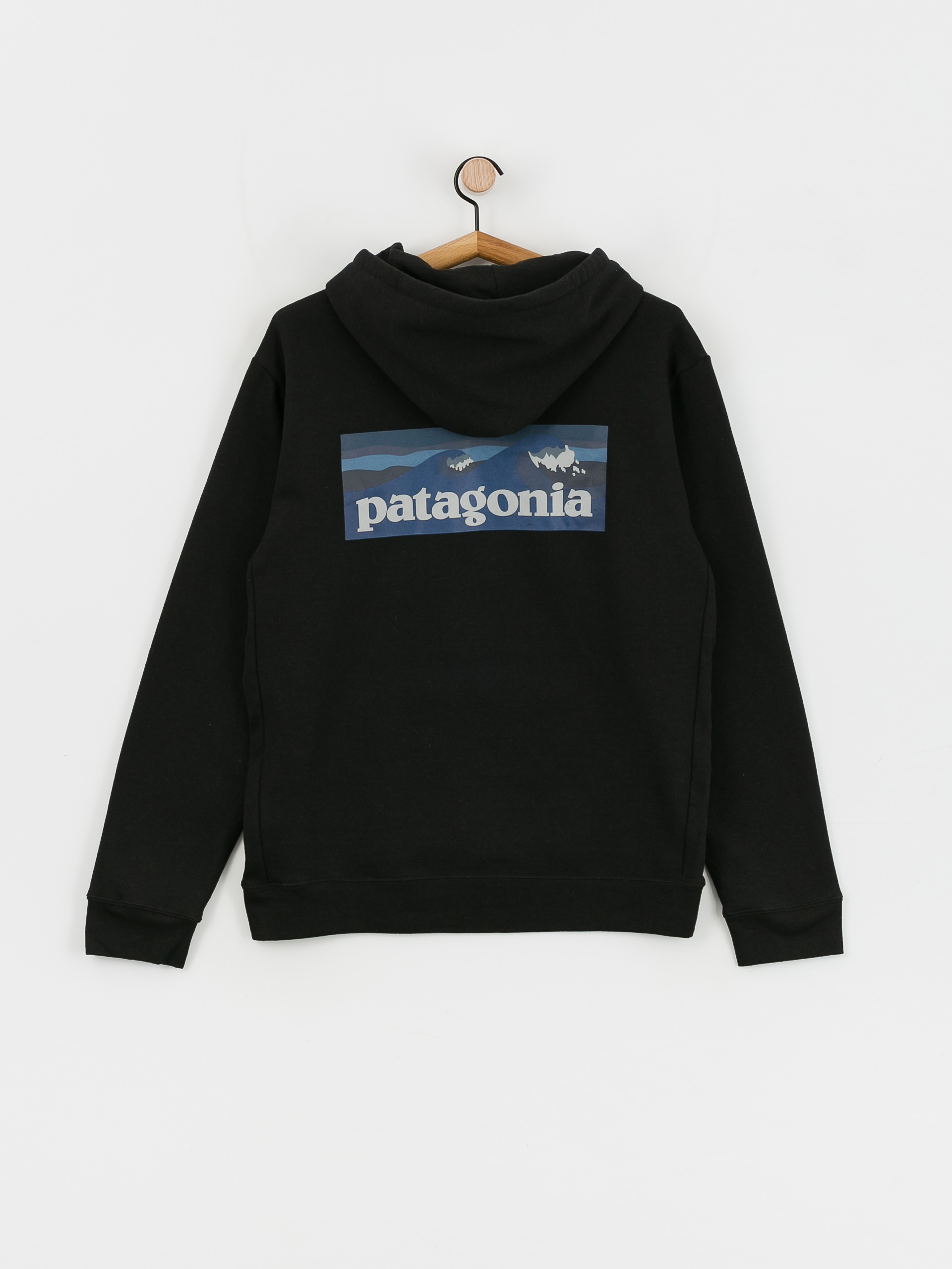 Hanorac cu glugă Patagonia Boardshort Logo Uprisal HD (ink black)