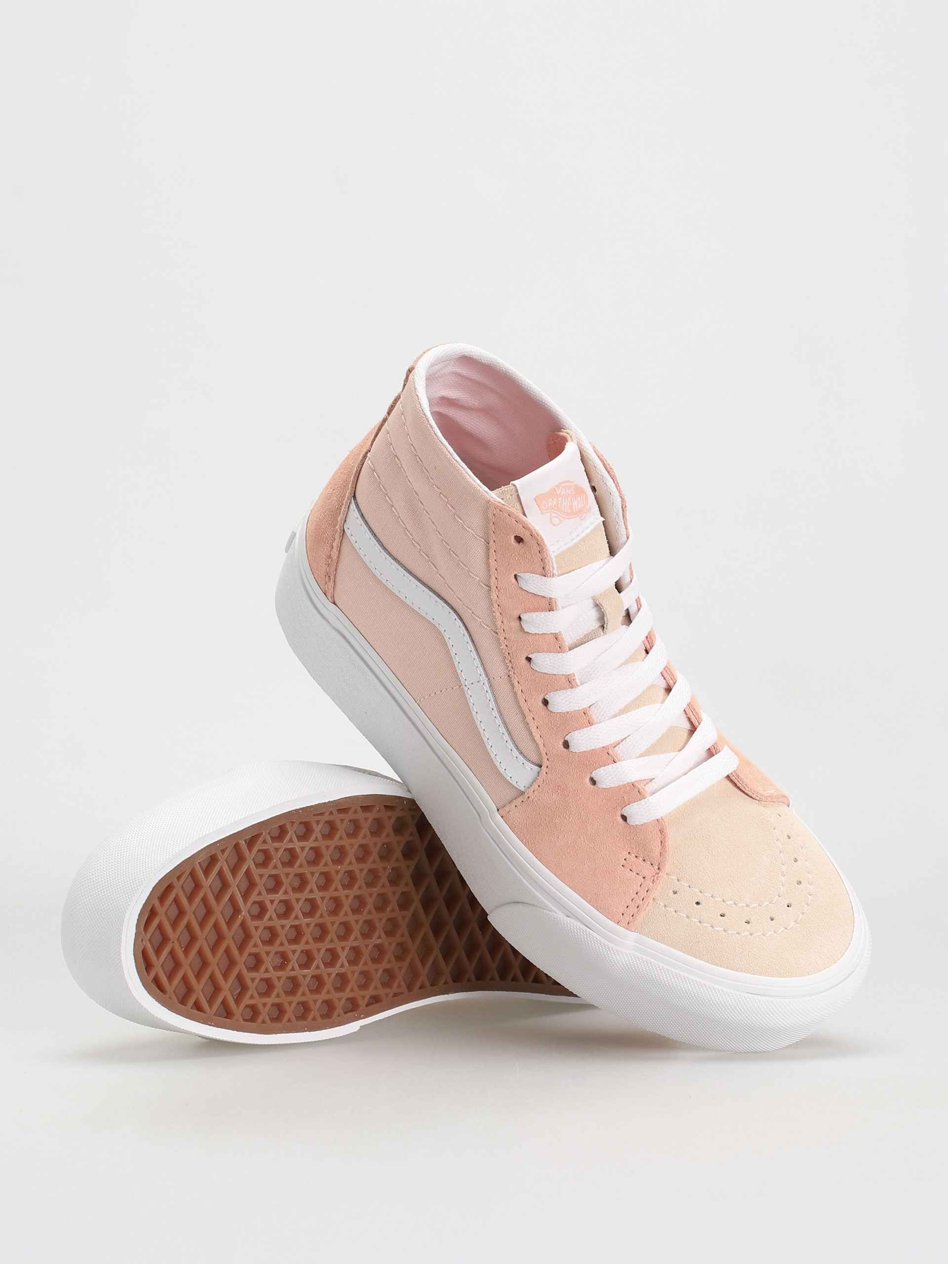 Pantofi Vans Sk8 Hi Tapered Stackform Wmn (color block peach)