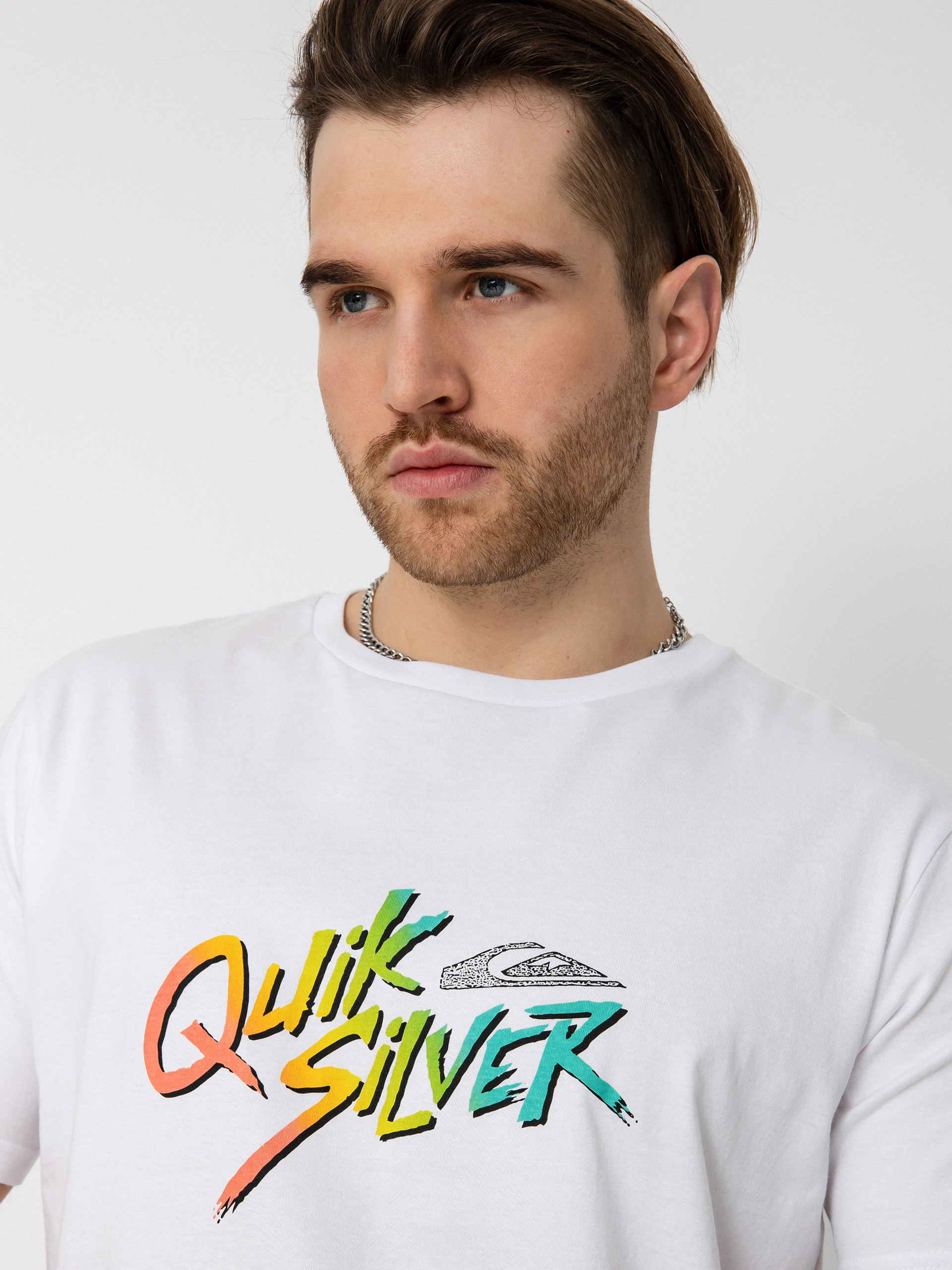 Tricou Quiksilver Signature Move (white)