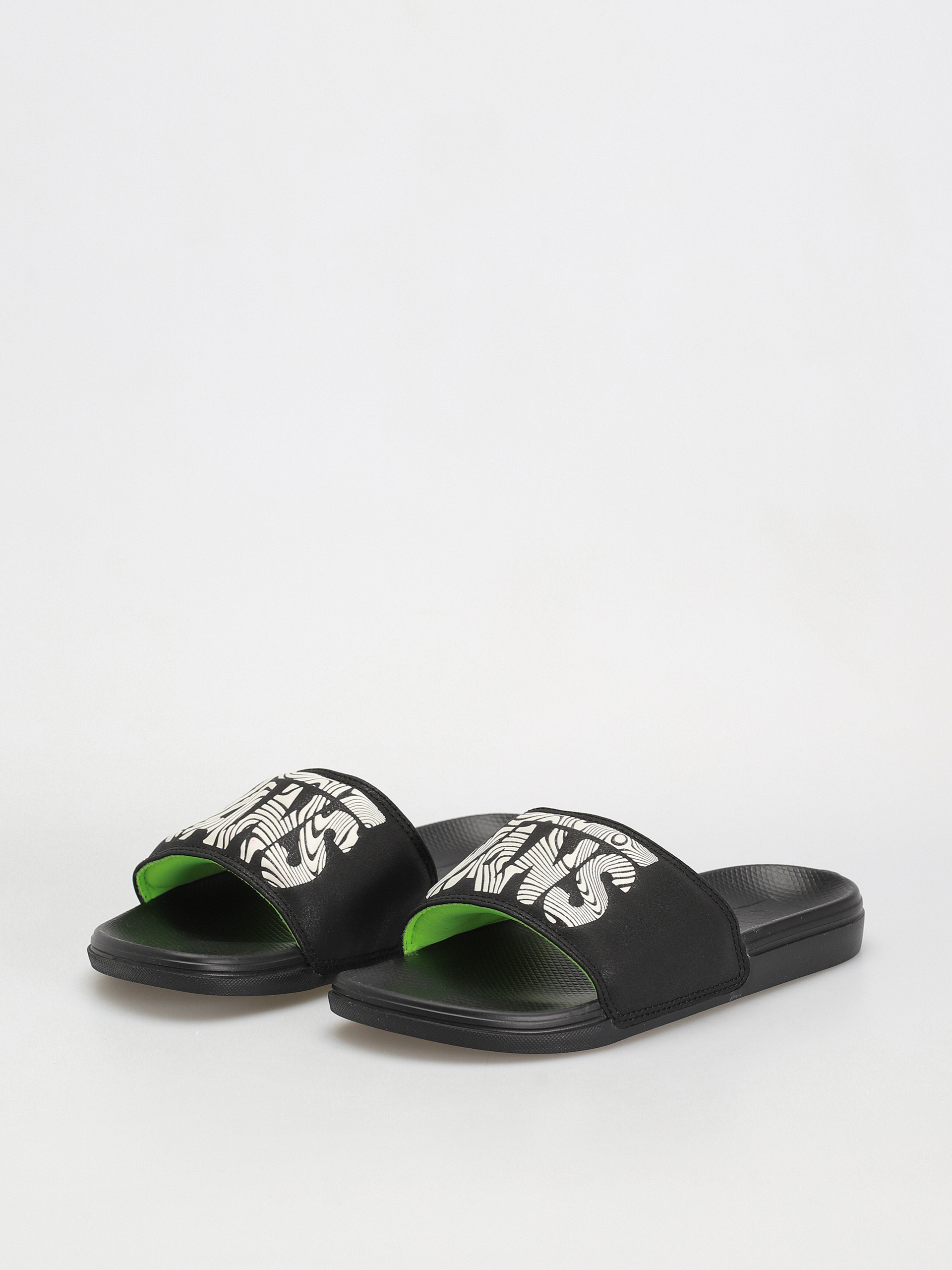 Șlapi Vans La Costa Slide On (trippy grain black/black)