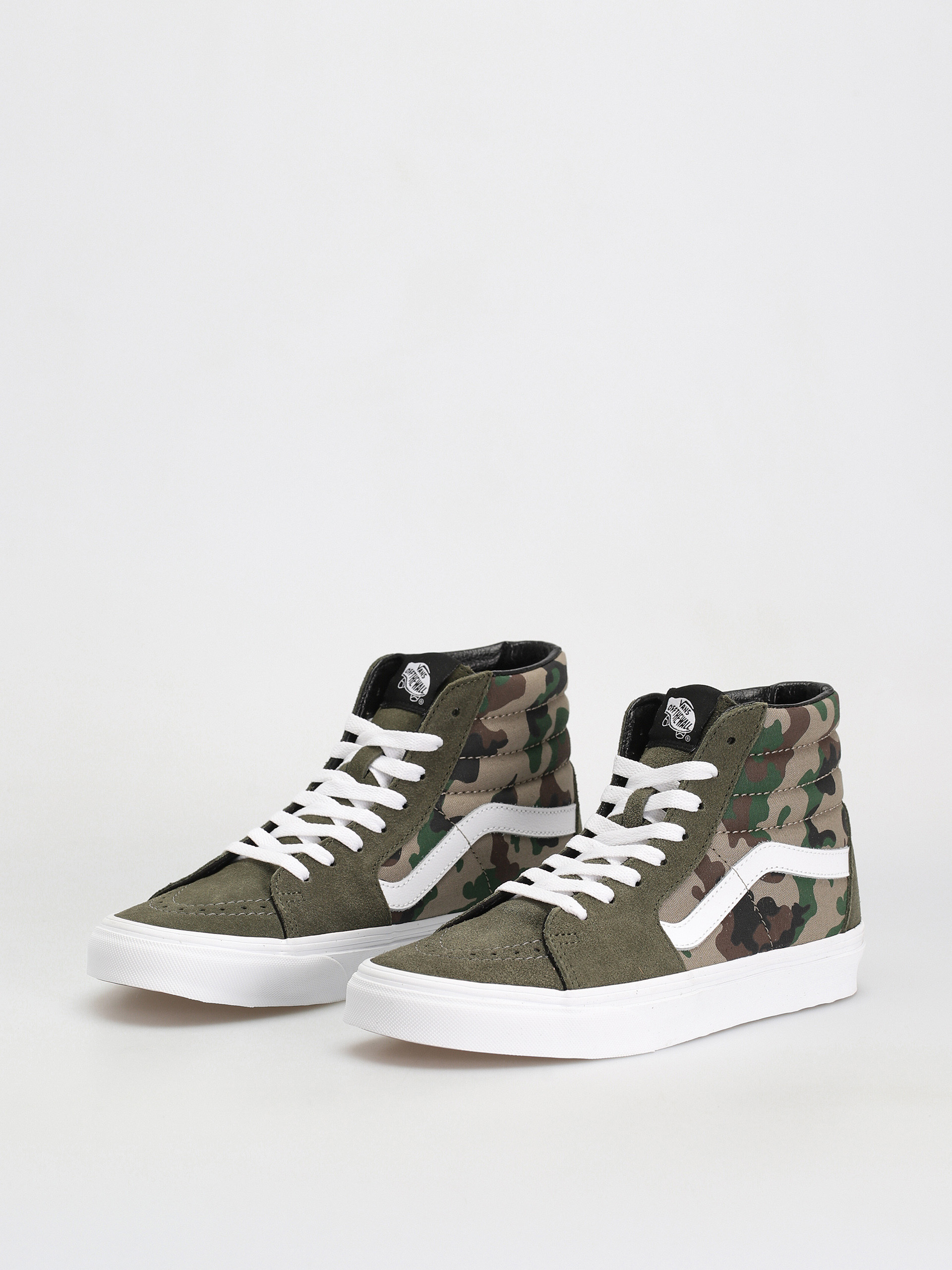 Pantofi Vans Sk8 Hi (camo olive/white)