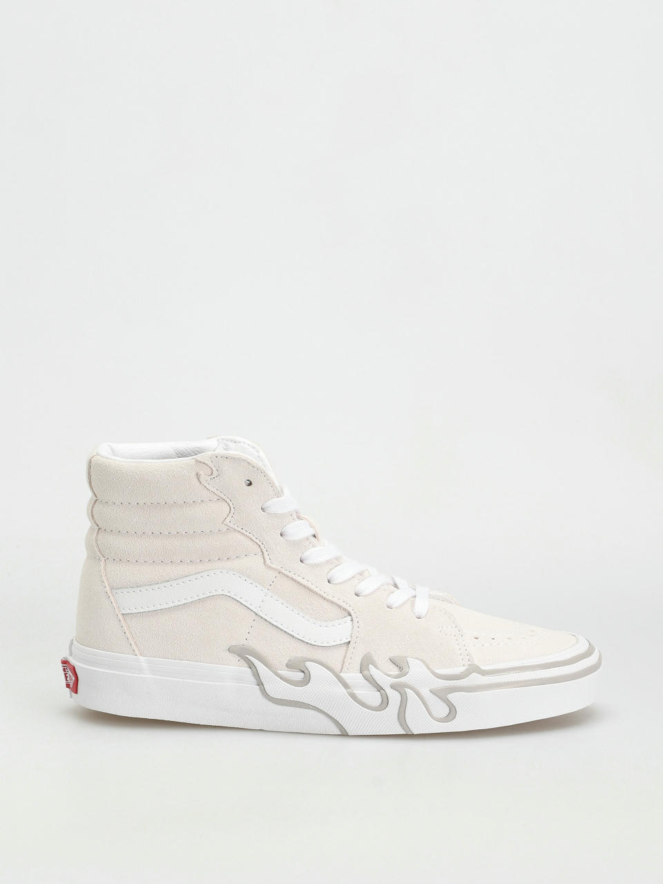 Pantofi Vans Sk8 Hi Flame (suede white/white)