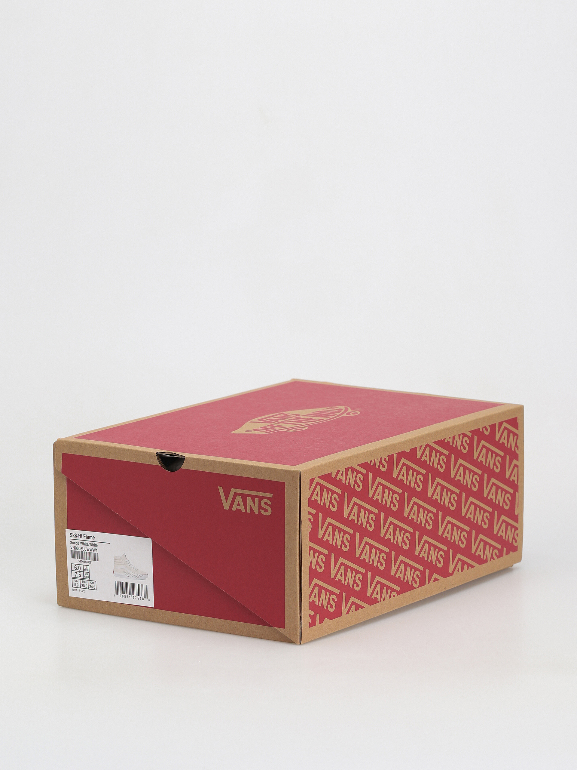 Pantofi Vans Sk8 Hi Flame (suede white/white)