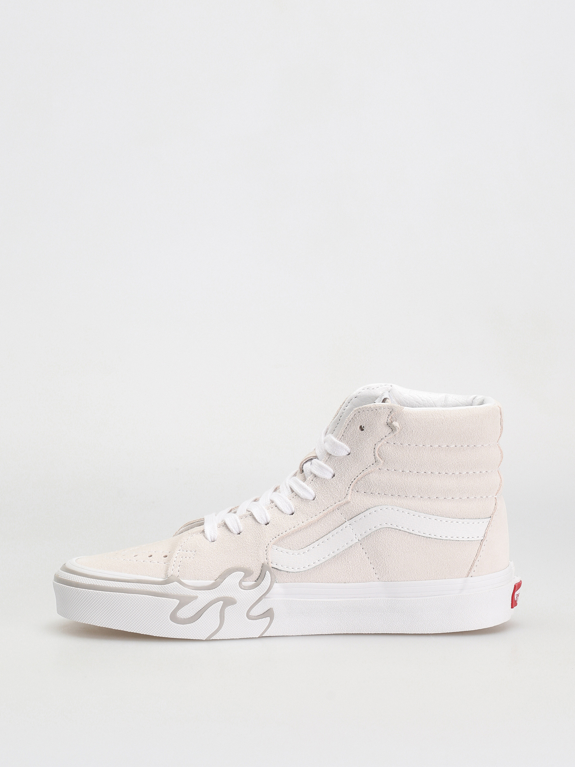 Pantofi Vans Sk8 Hi Flame (suede white/white)