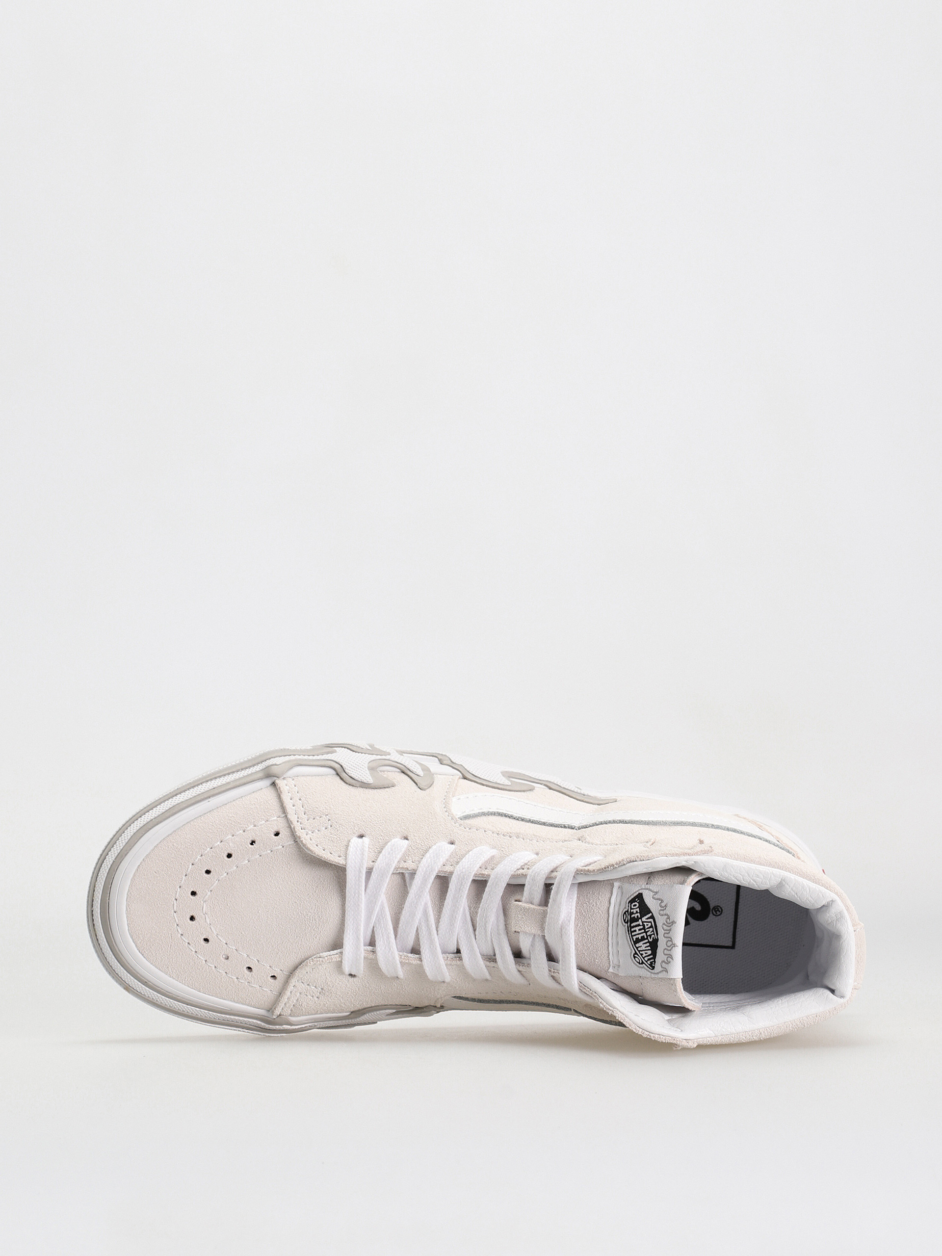 Pantofi Vans Sk8 Hi Flame (suede white/white)