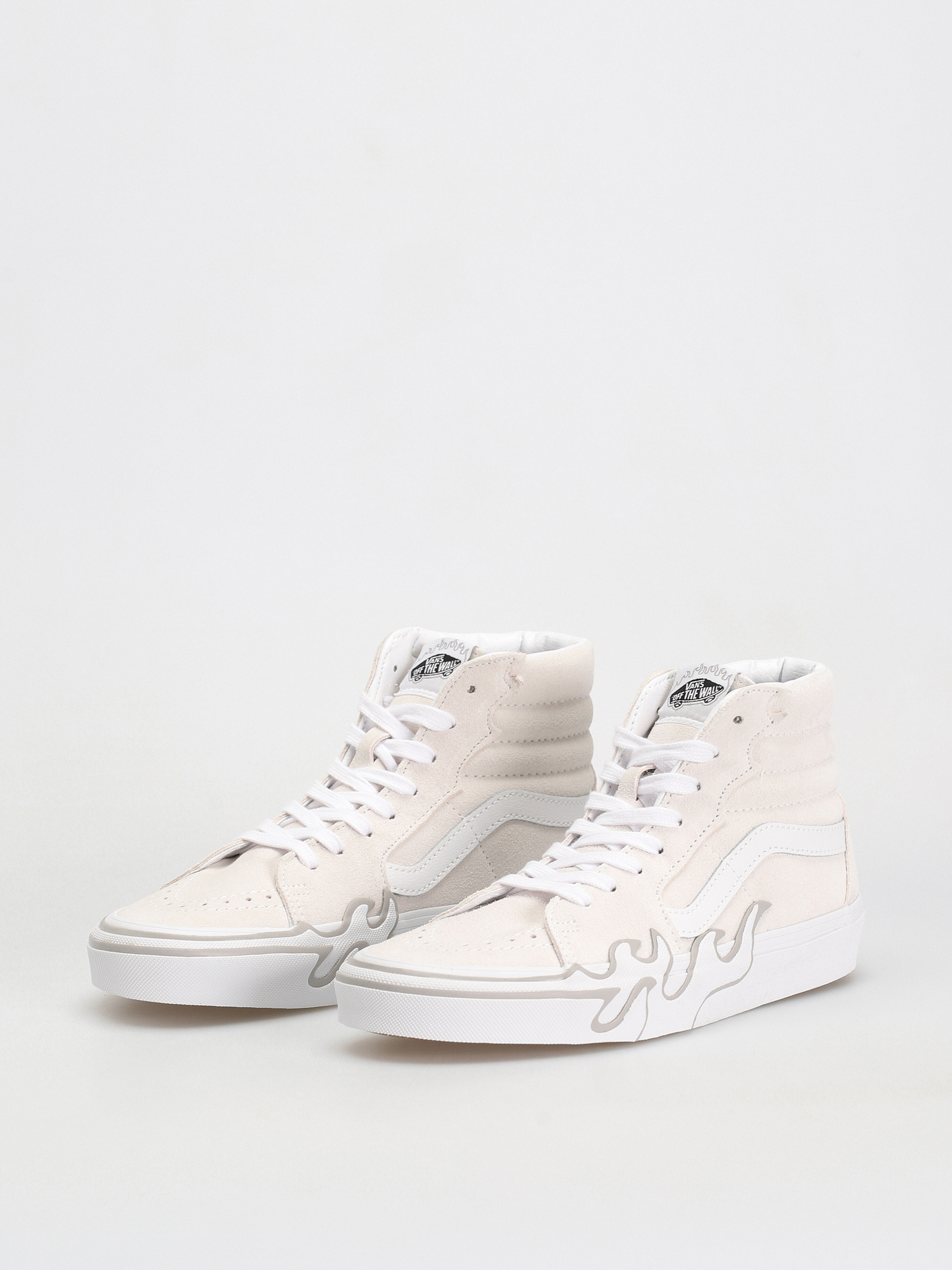 Pantofi Vans Sk8 Hi Flame (suede white/white)