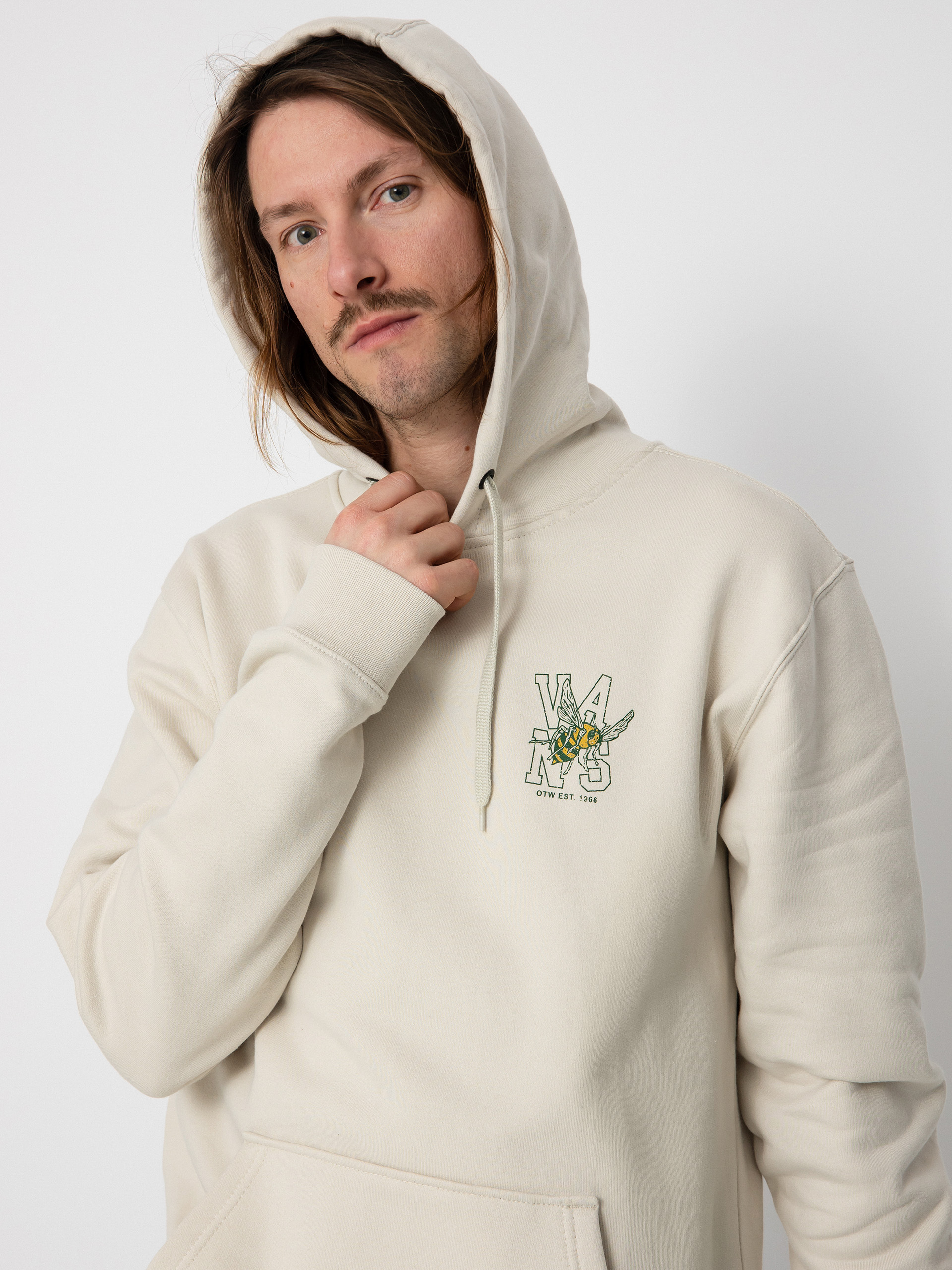 Hanorac cu glugă Vans Enjoy It HD (oatmeal)