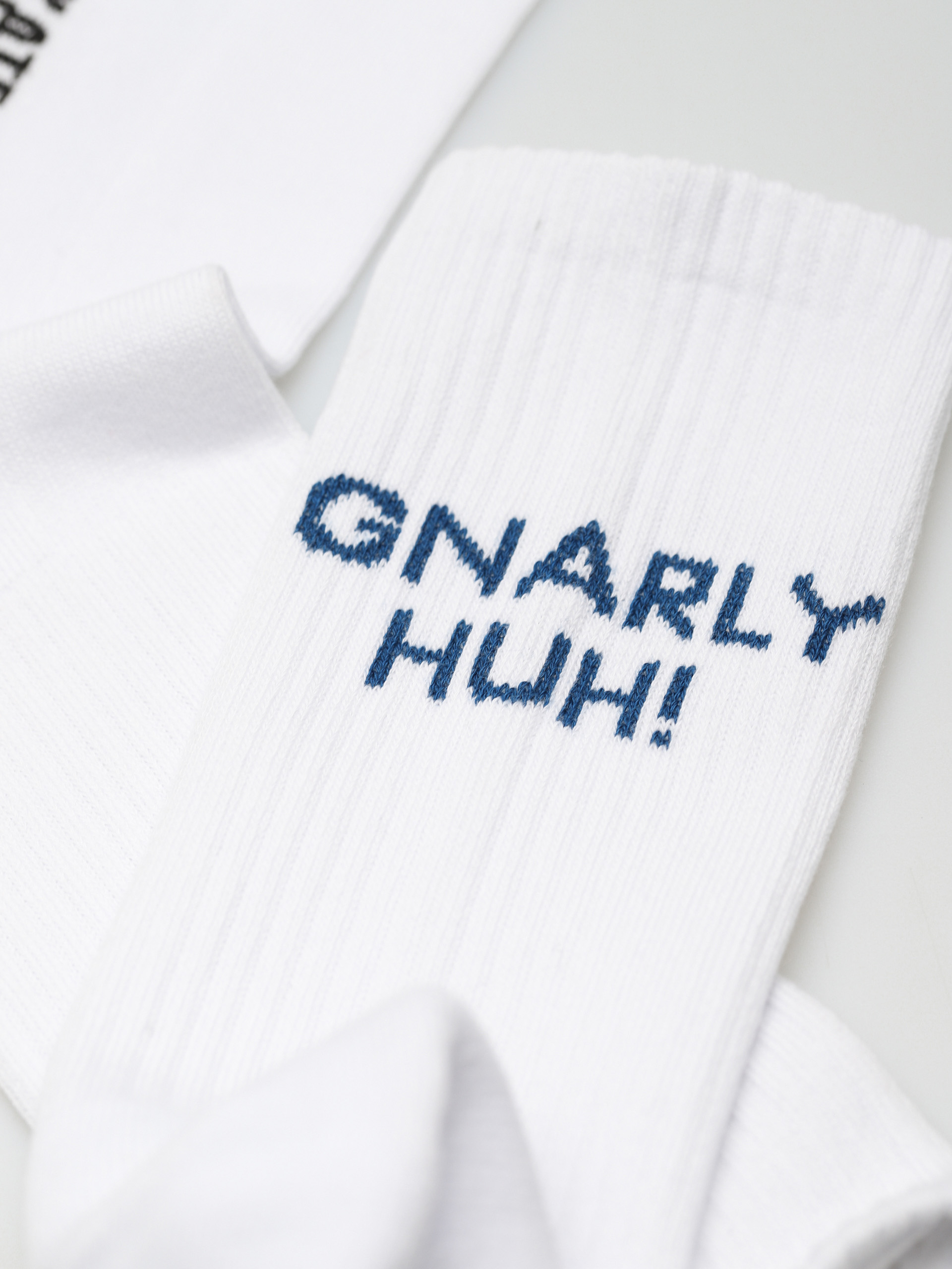 Șosete Polar Skate Gnarly Huh! (white/navy)