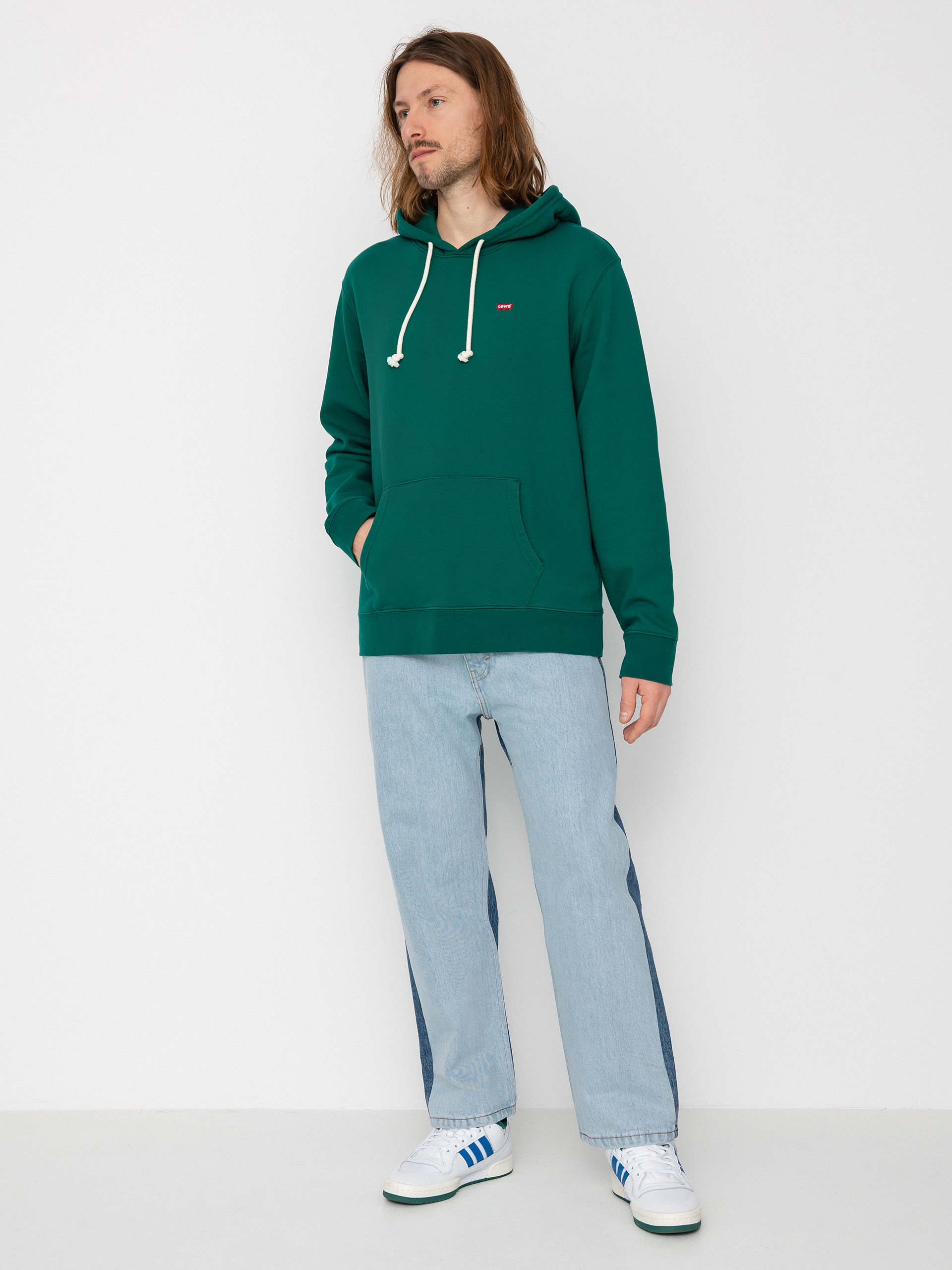 Hanorac cu glugă Levi's® New Original HD (evergreen)