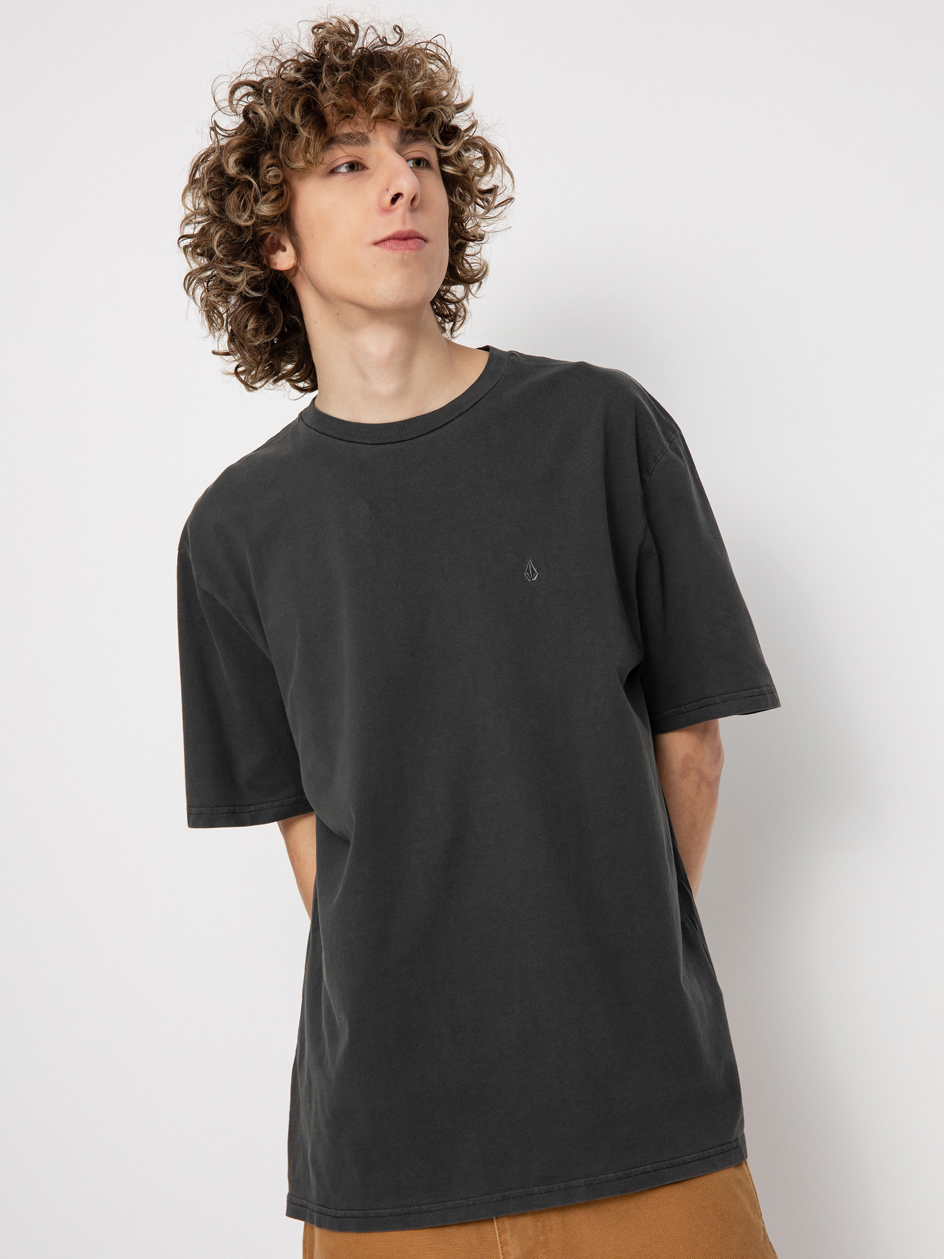 Tricou Volcom Solid Stone Emb (black)