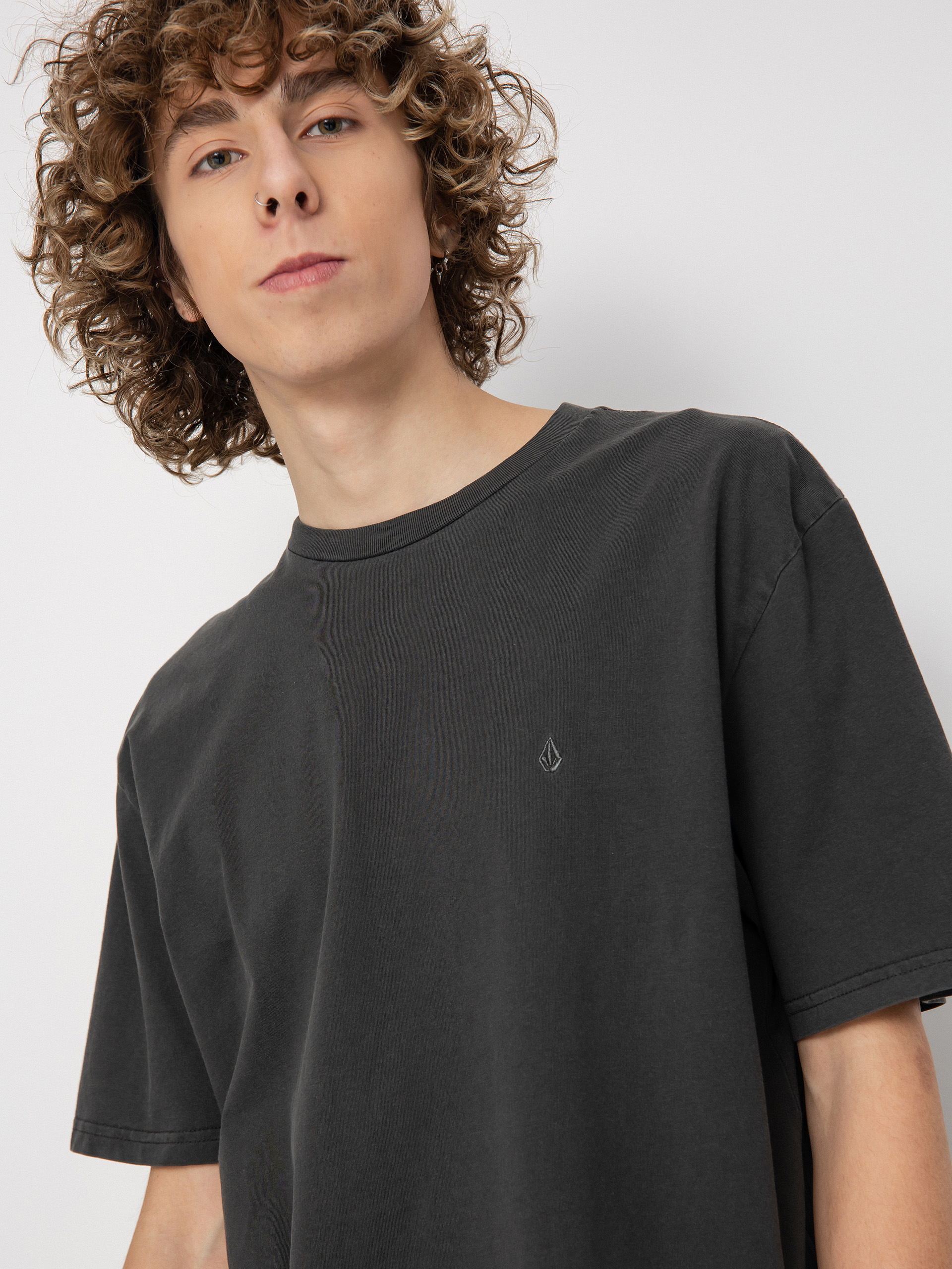 Tricou Volcom Solid Stone Emb (black)