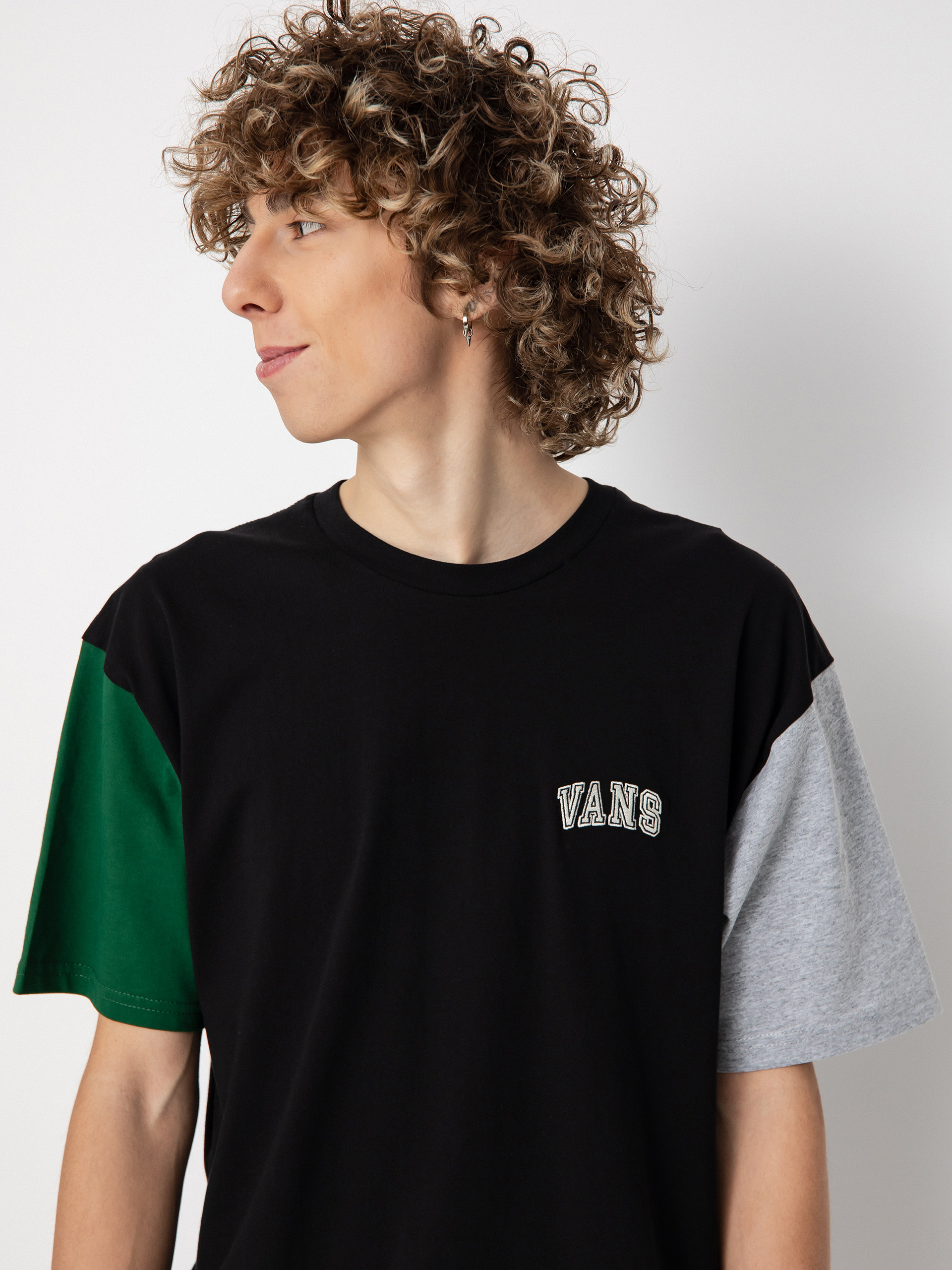Tricou Vans Colorblock Varsity (black)