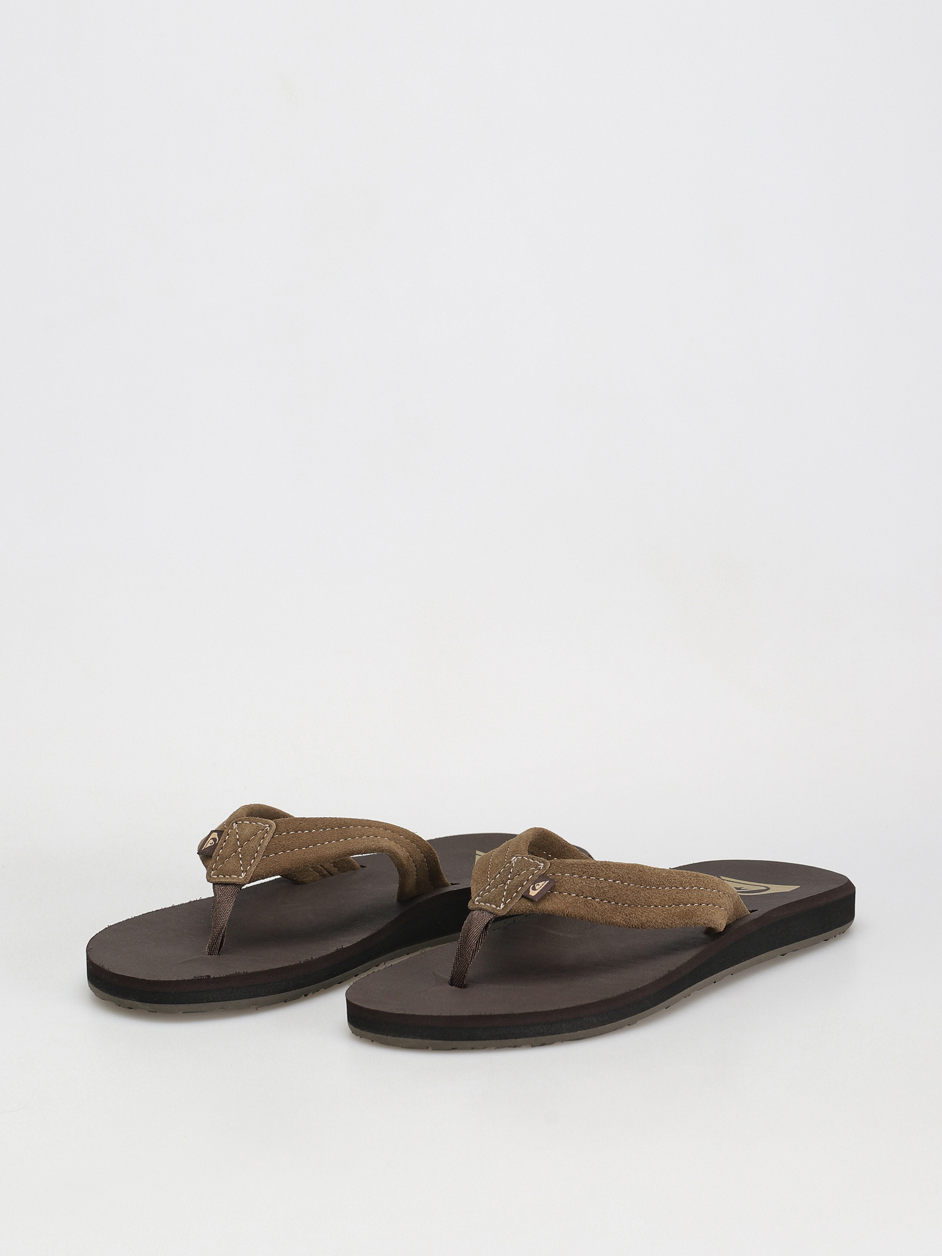 Papuci de plajă Quiksilver Carver Suede Core (brown 1)