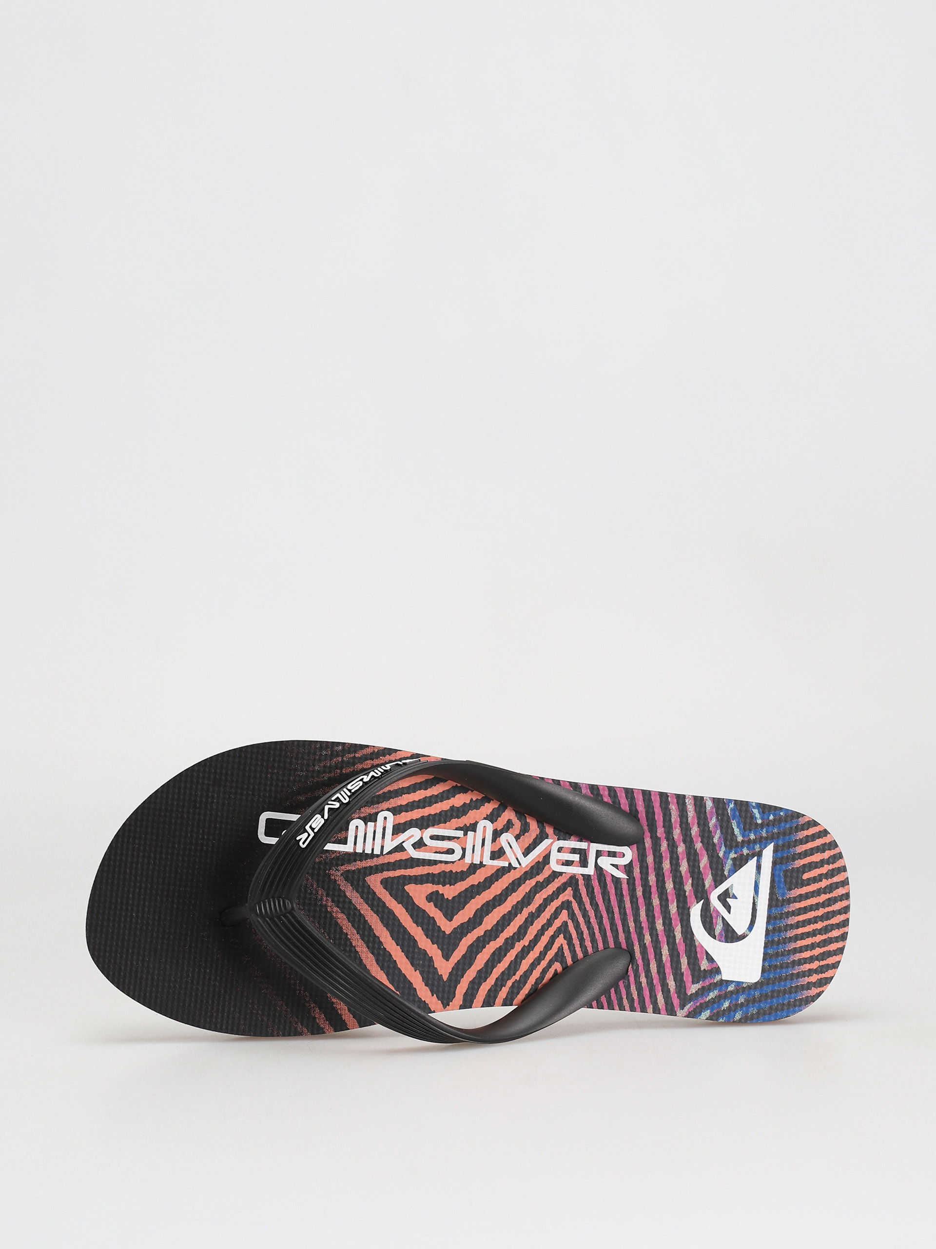 Papuci de plajă Quiksilver Molokai Wordblock (black/black/pink)