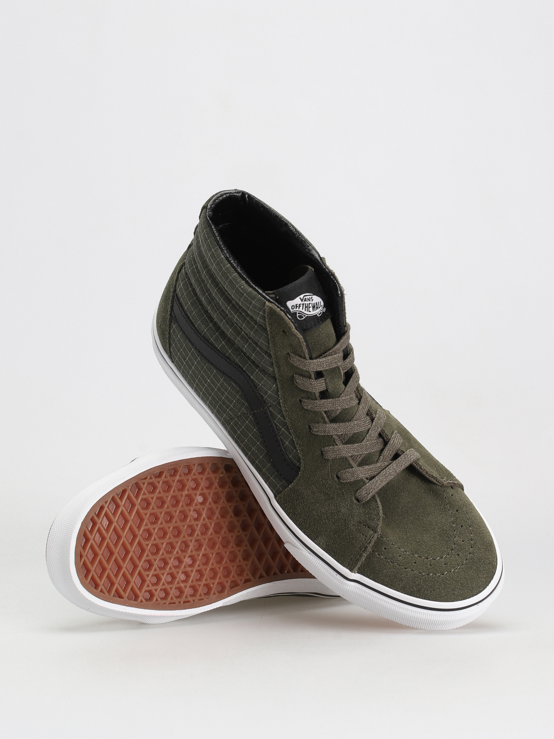 Pantofi Vans Sk8 Hi (ripstop canvas grape leaf/true white)