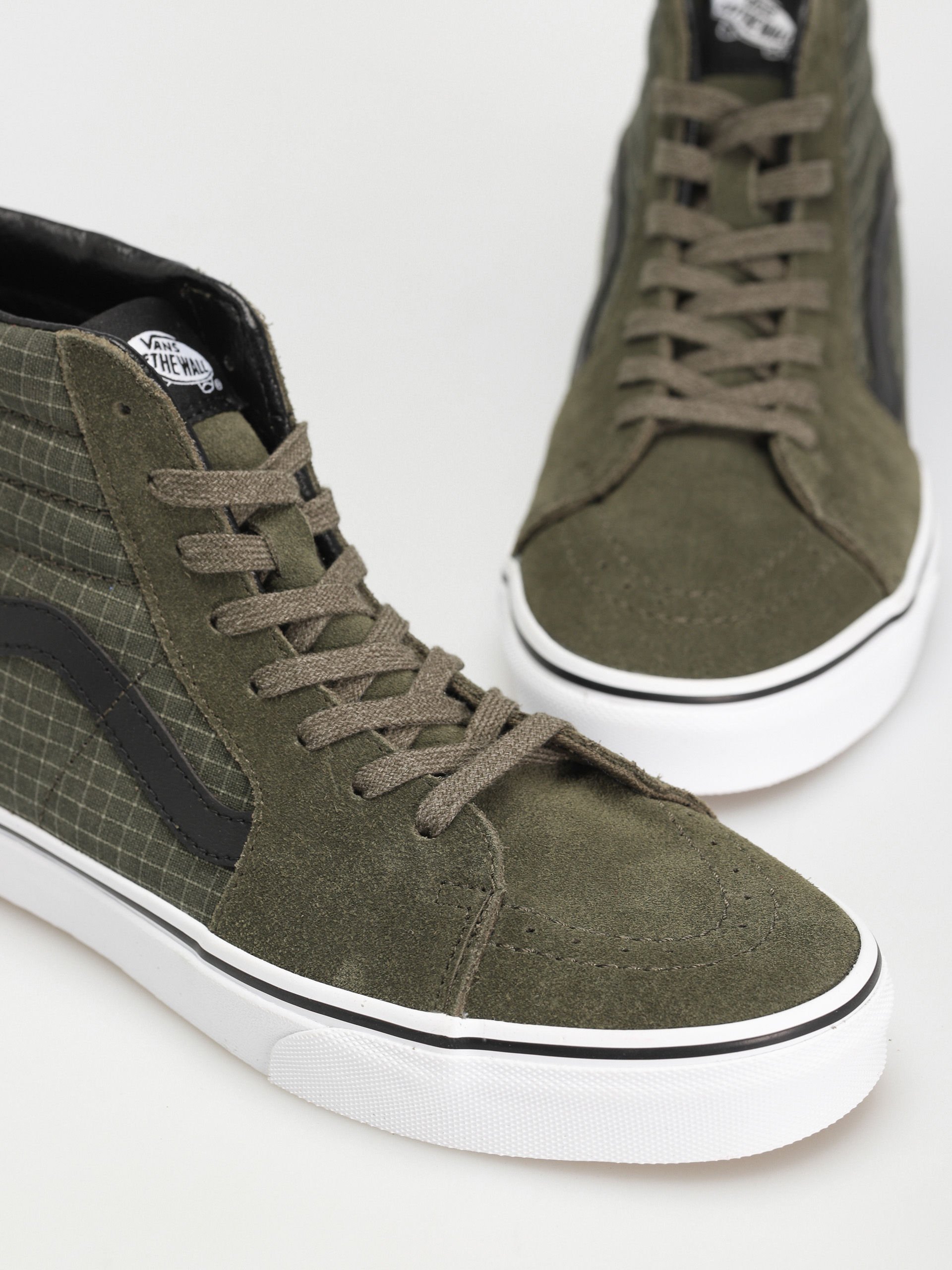 Pantofi Vans Sk8 Hi (ripstop canvas grape leaf/true white)